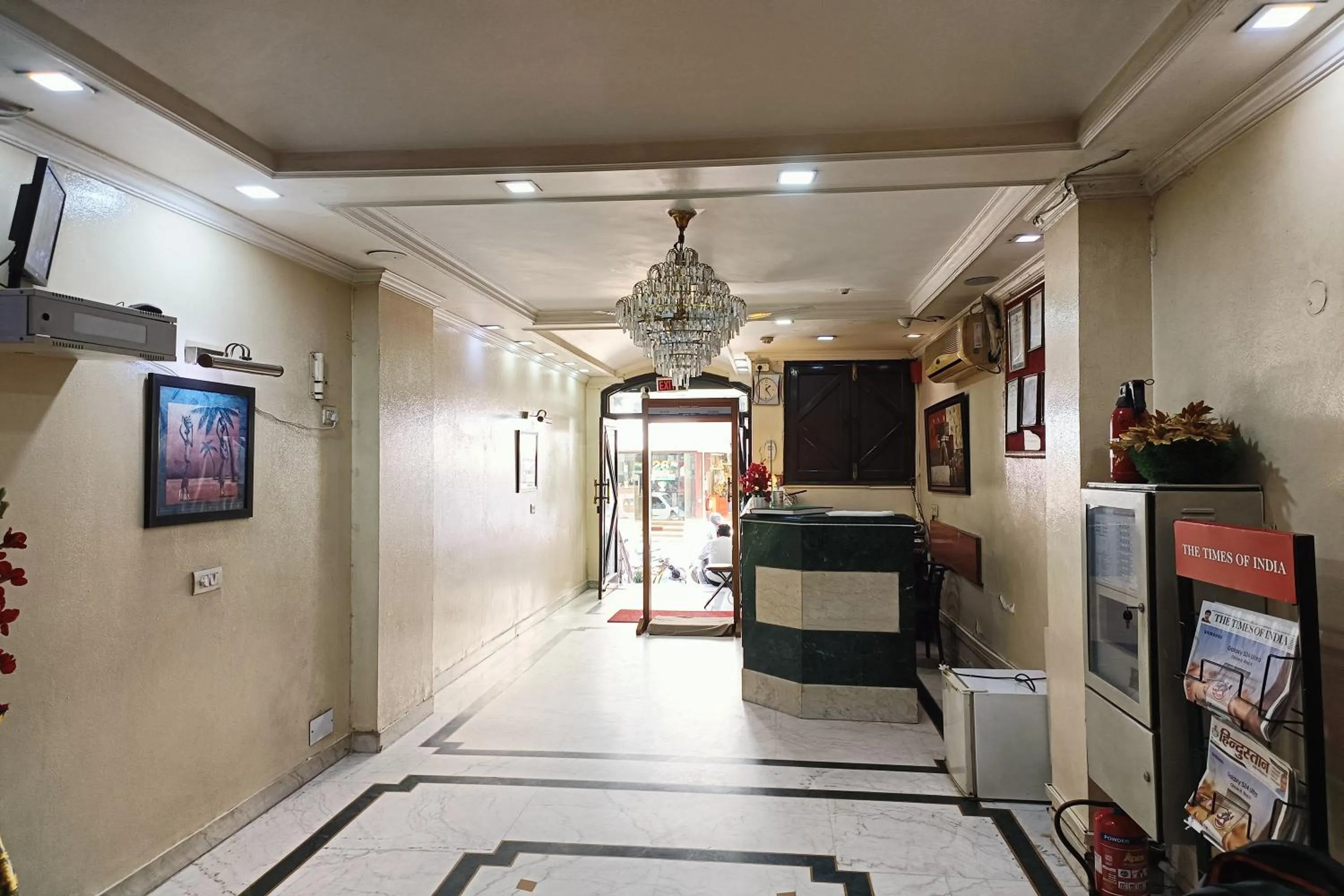 Lobby or reception in Hotel Indraprastha