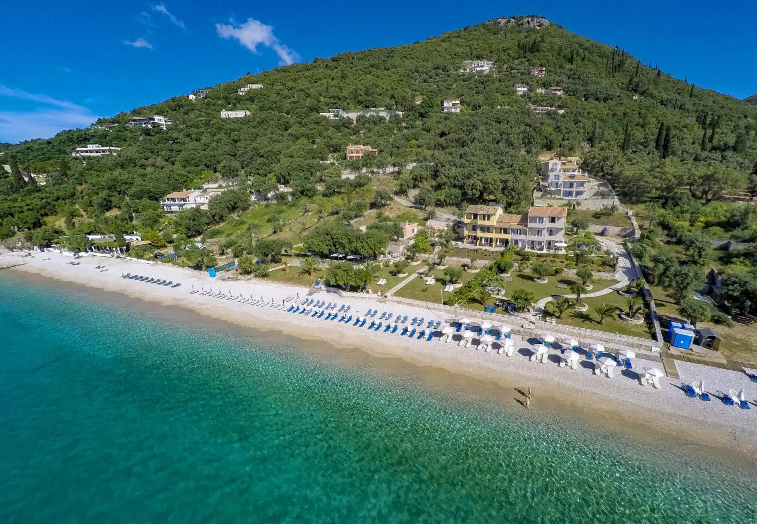 Bird's eye view in Krouzeri Beach Apartments Bird's eye view in Krouzeri Beach Apartments