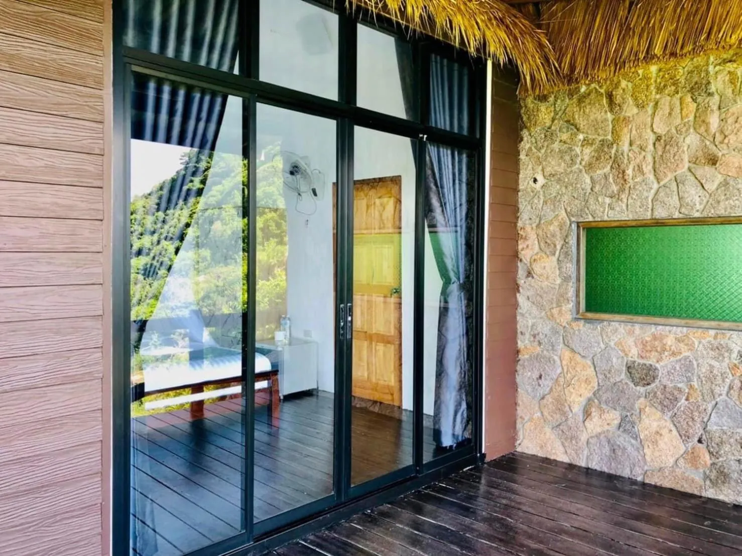 Bedroom in Moondance Magic View Bungalow