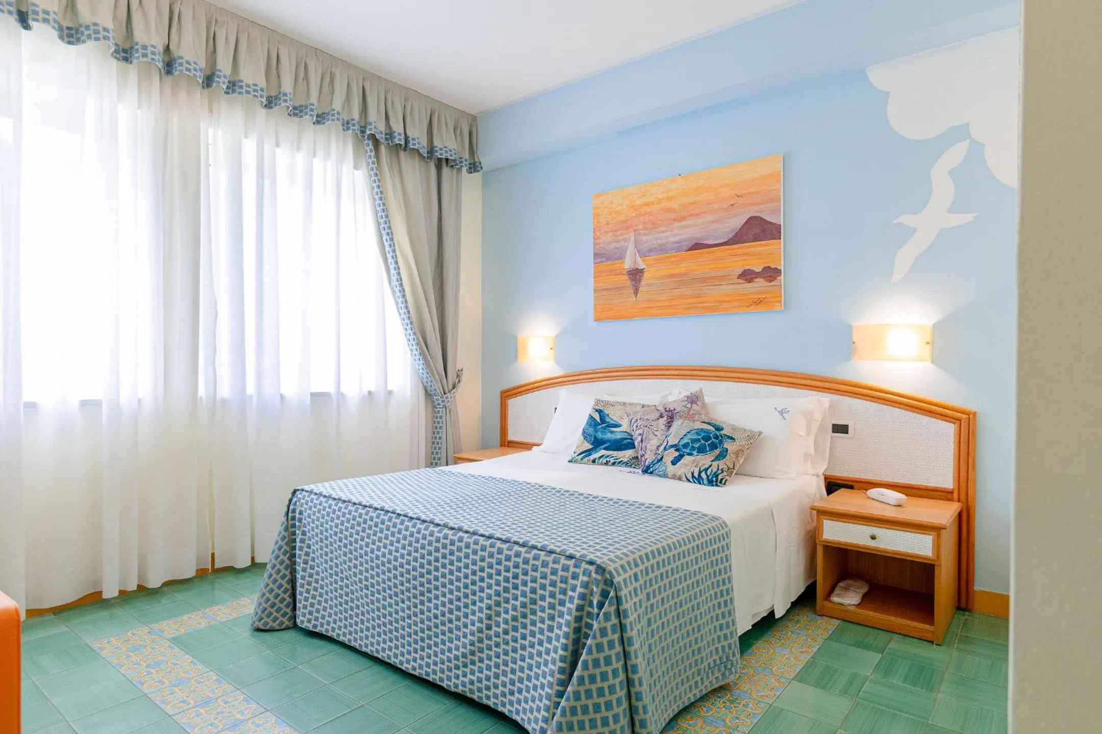 Bed in Grand Hotel Il Ninfeo