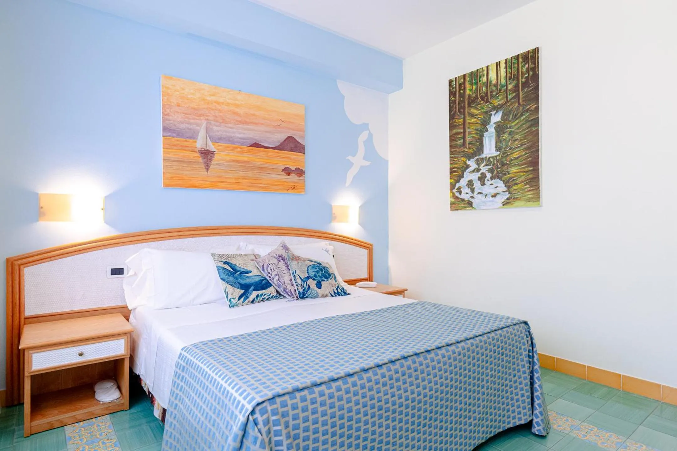 Bed in Grand Hotel Il Ninfeo