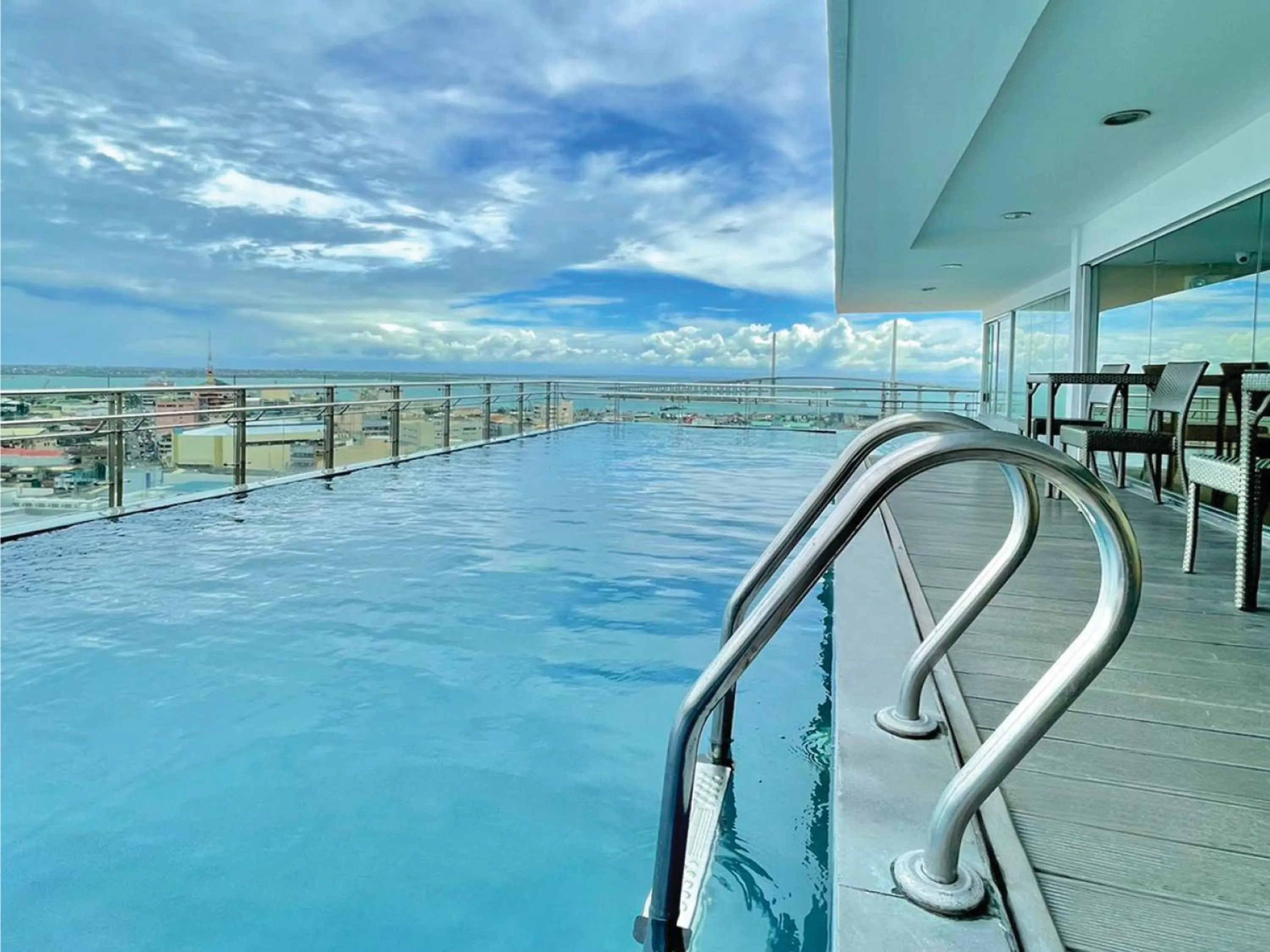 Pool view in One Central Hotel & Suites