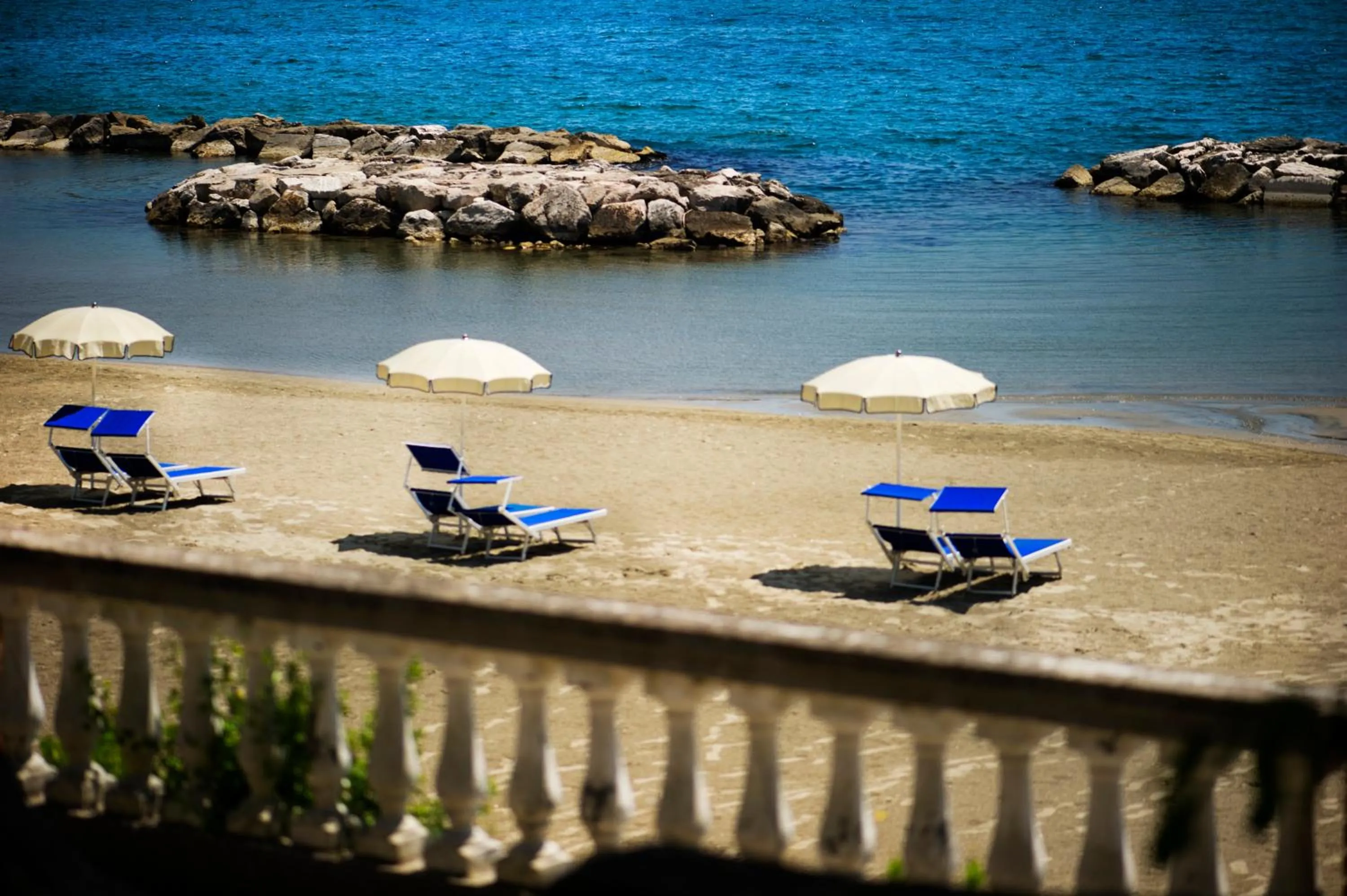 Beach in Grande Albergo Miramare