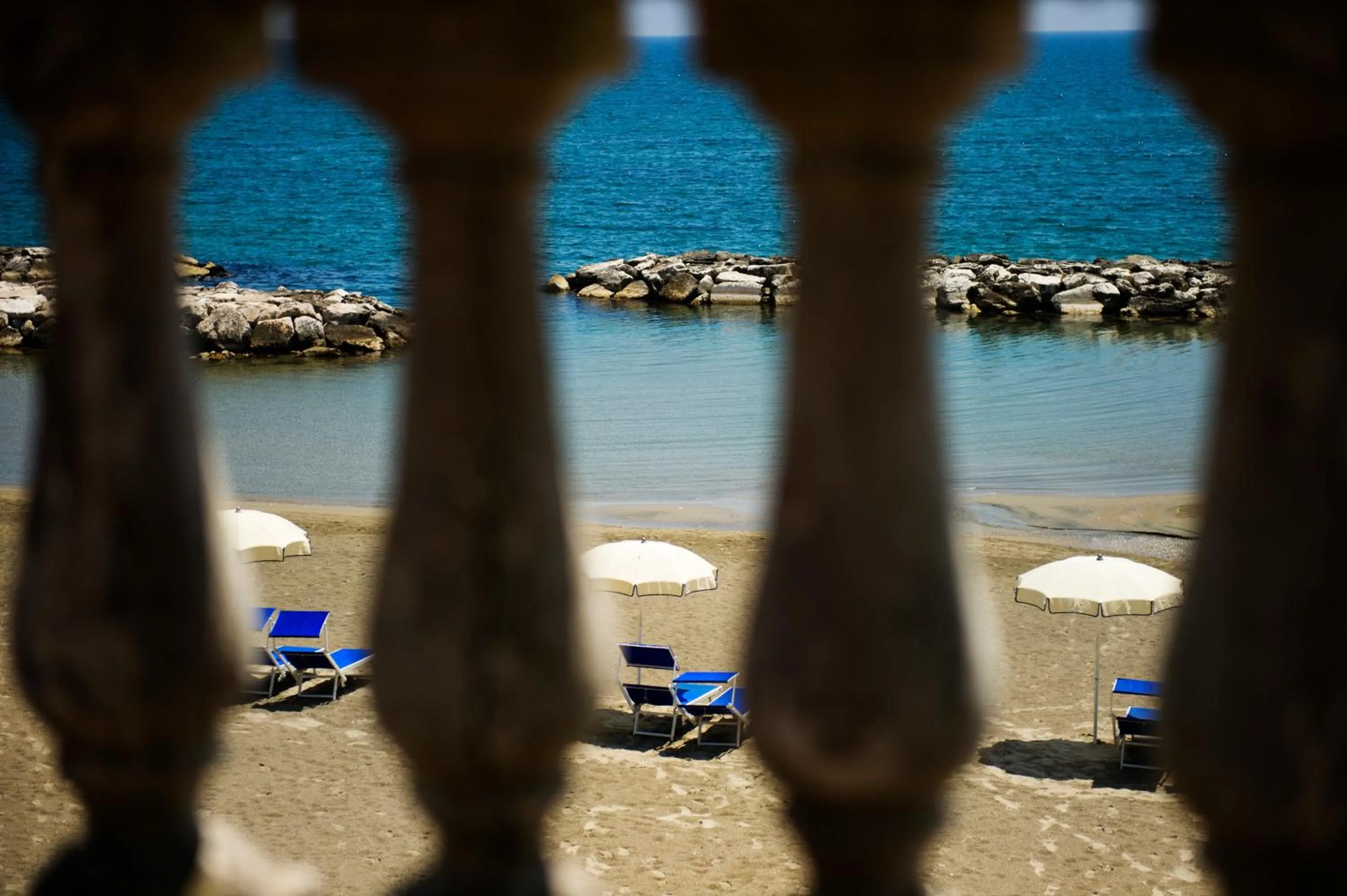 Beach in Grande Albergo Miramare