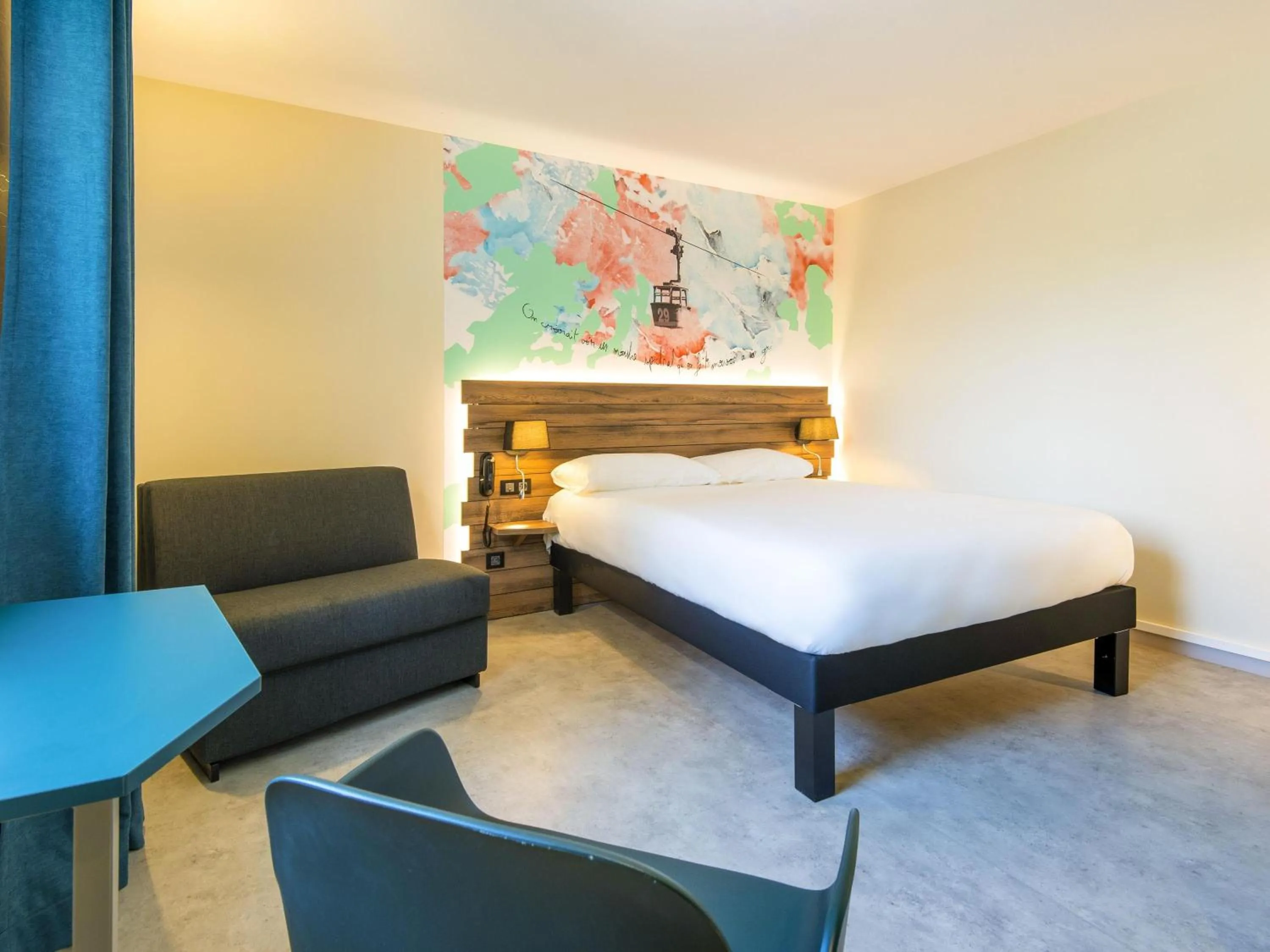 Bedroom, Bed in Ibis Styles Sallanches Pays du Mont-Blanc