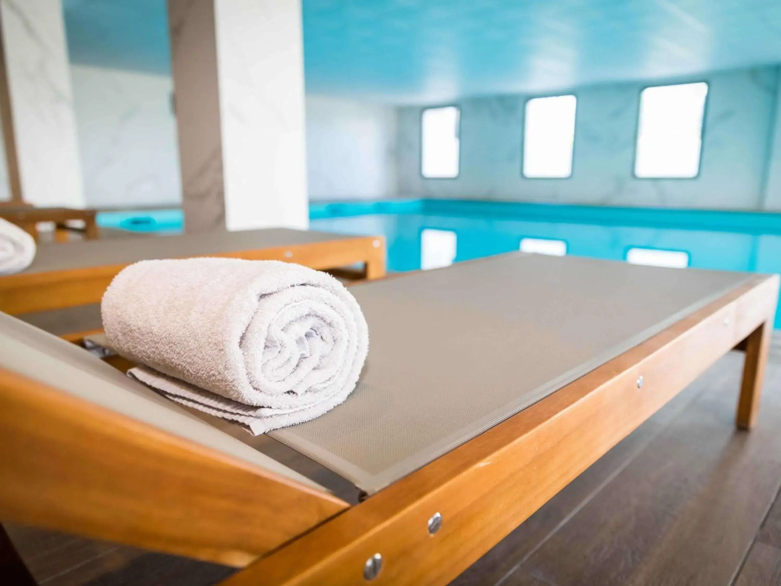 Pool view in Mercure Hotel & Spa Bastia Biguglia Pool view in Mercure Hotel & Spa Bastia Biguglia