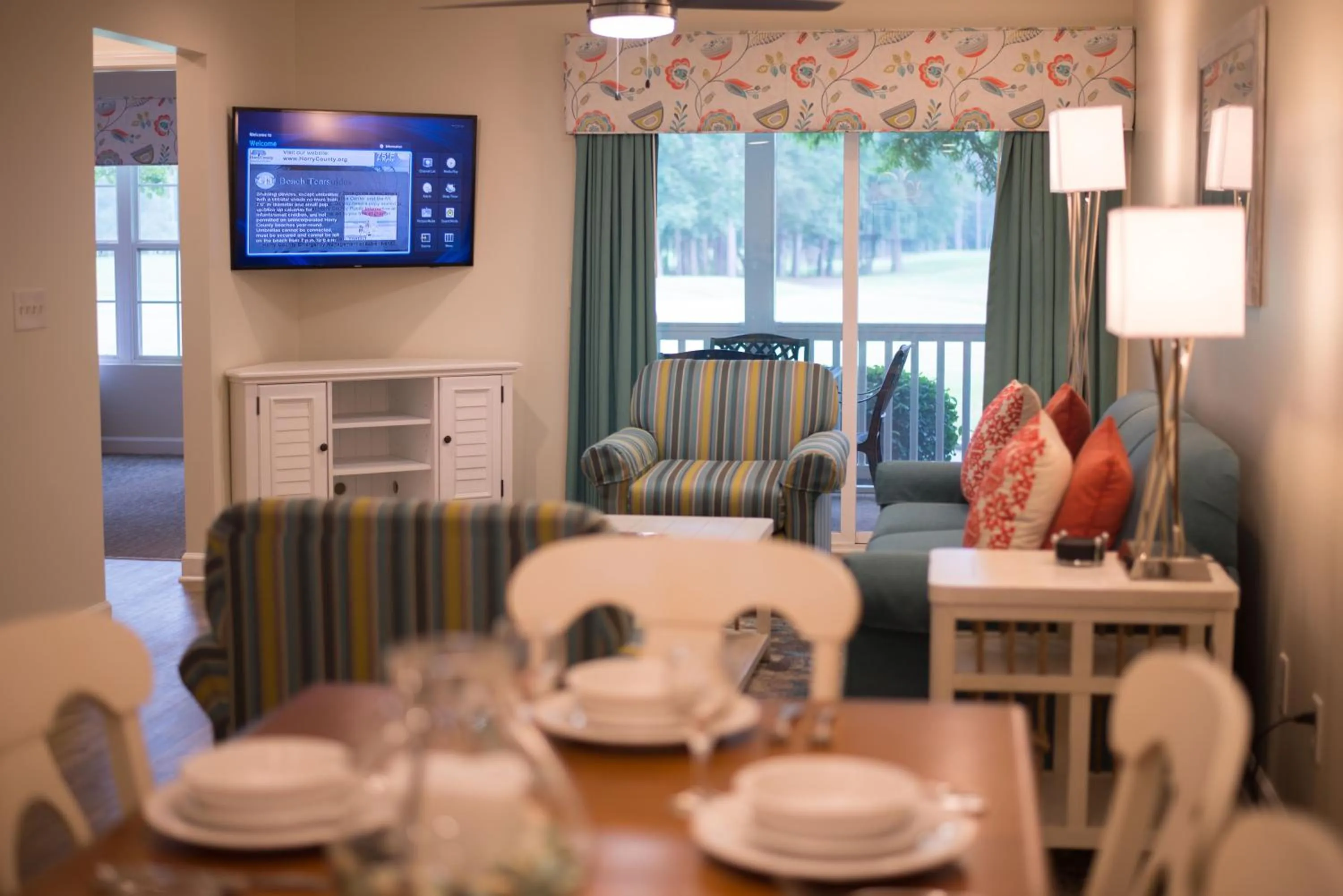 Living room, Seating Area in Ellington at Wachesaw Plantation East a Ramada by Wyndham