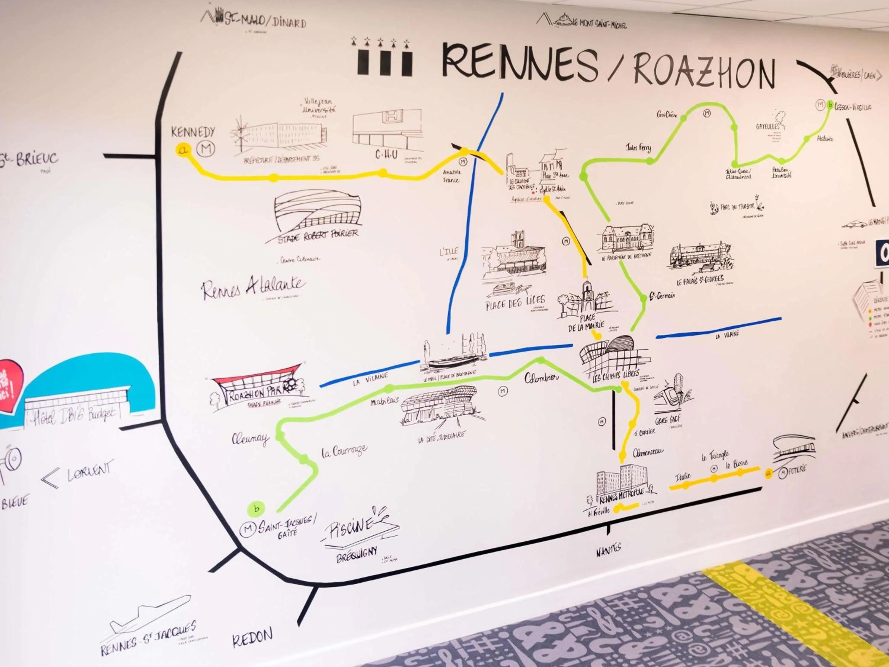 Property building in ibis budget Rennes Rte Lorient