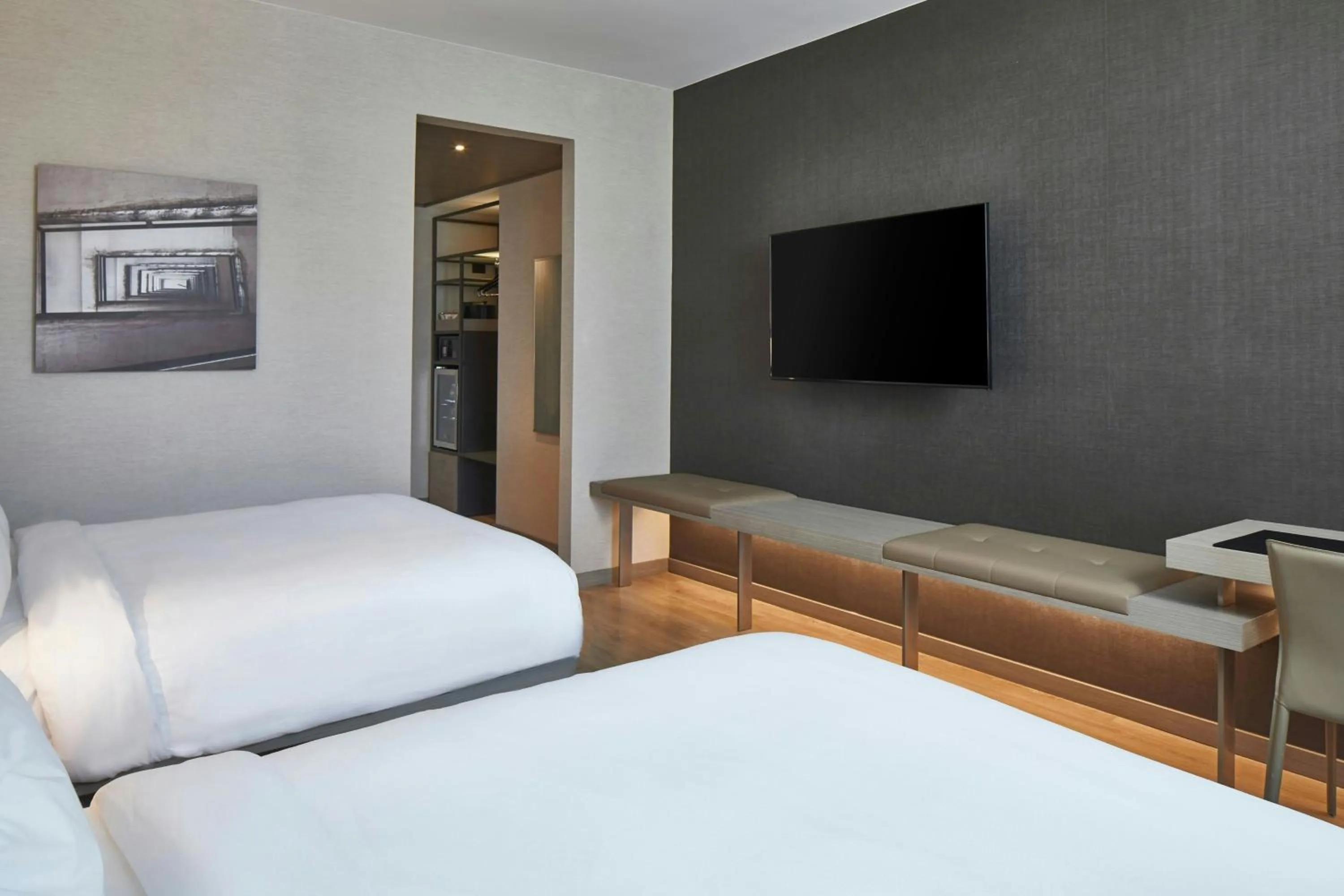 Photo of the whole room, Bed in AC Hotel Nashville Downtown