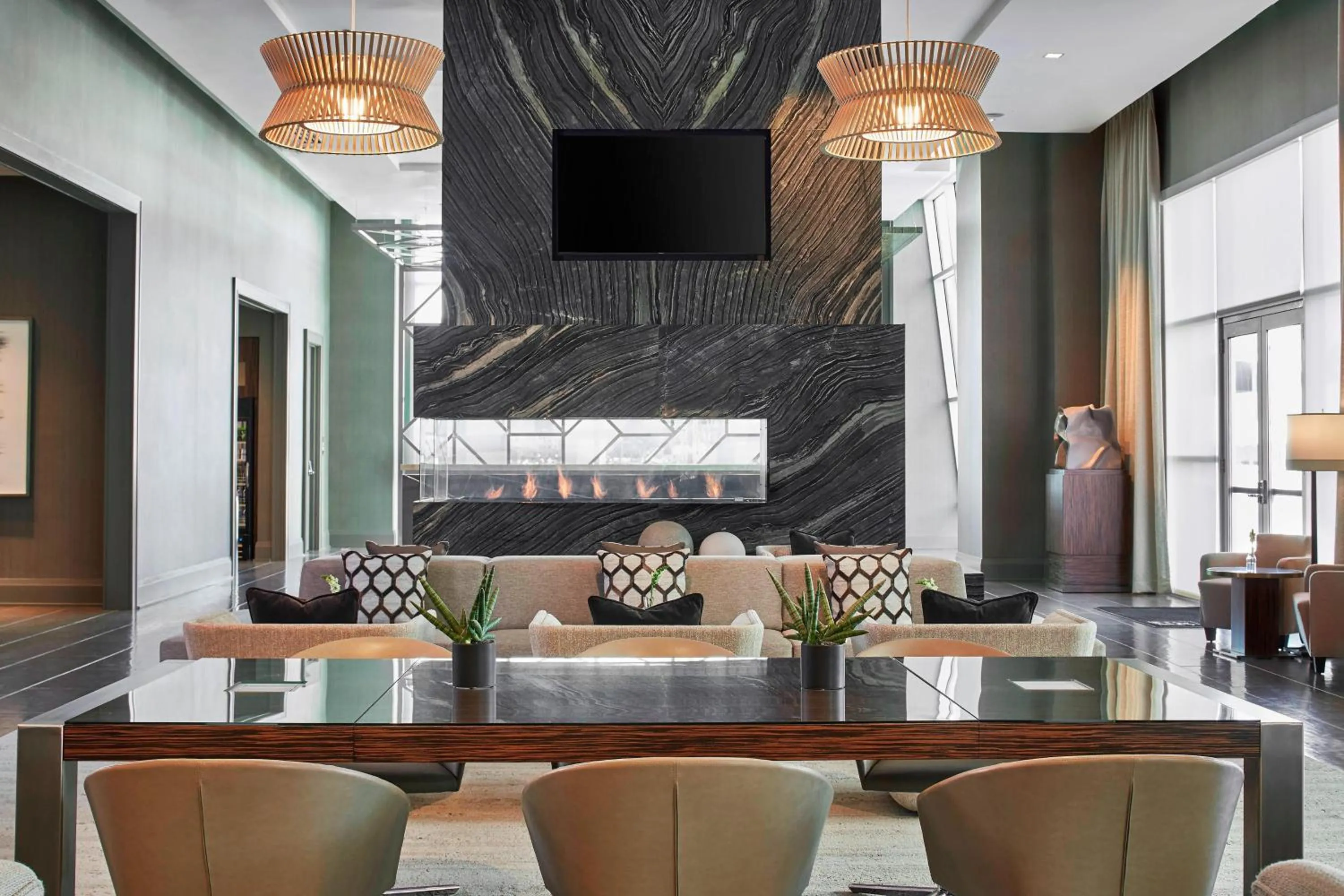 Lobby or reception in AC Hotel Nashville Downtown