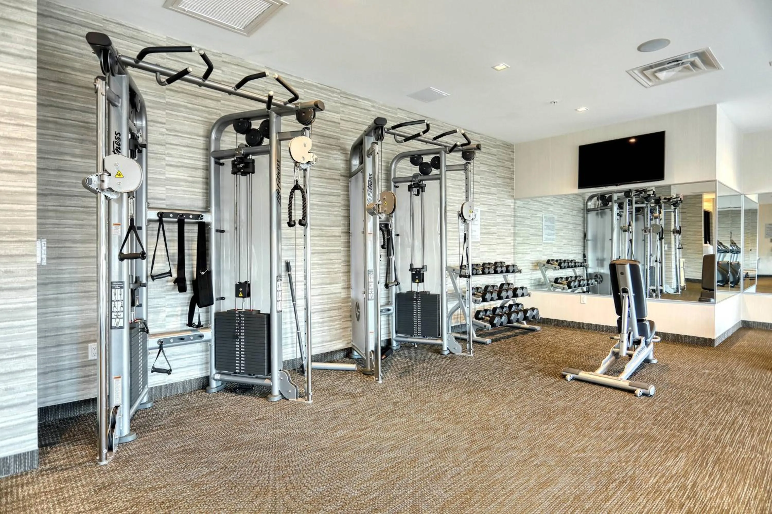 Fitness centre/facilities in Courtyard by Marriott North Brunswick