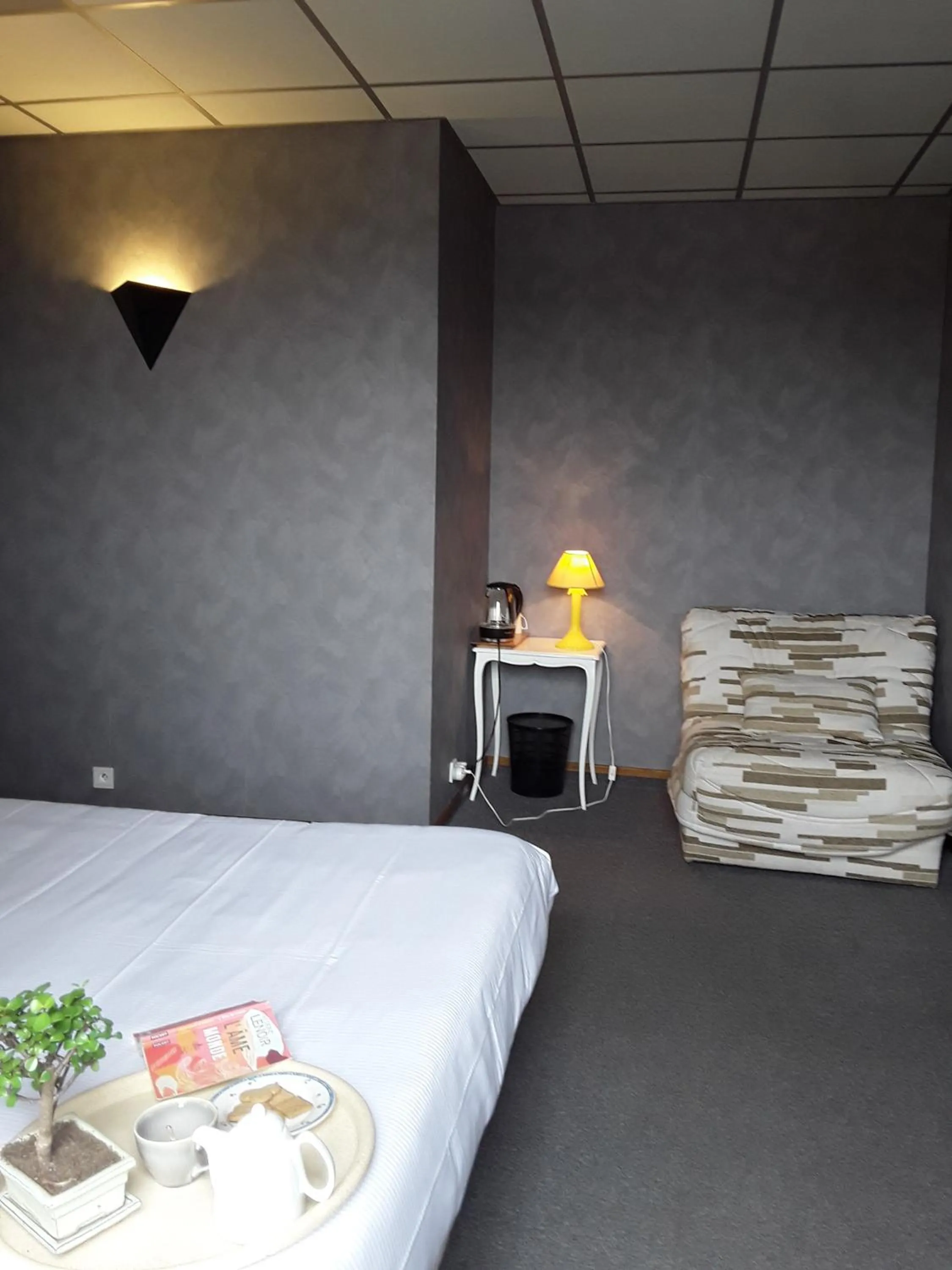 Photo of the whole room, Bed in Logis Hôtel Restaurant Gilles Moreau Laguiole