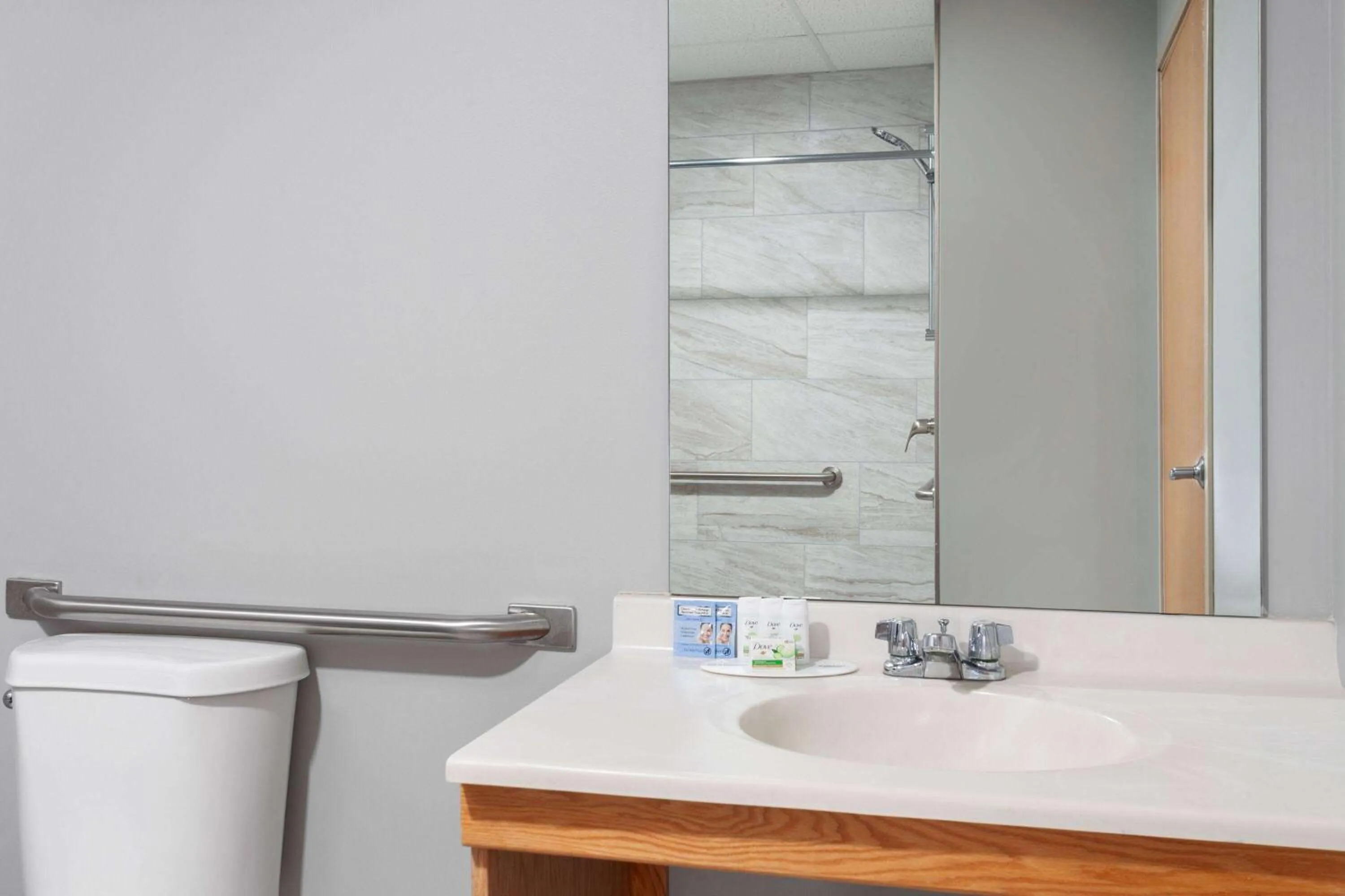 Shower in AmericInn by Wyndham Eagle River Downtown