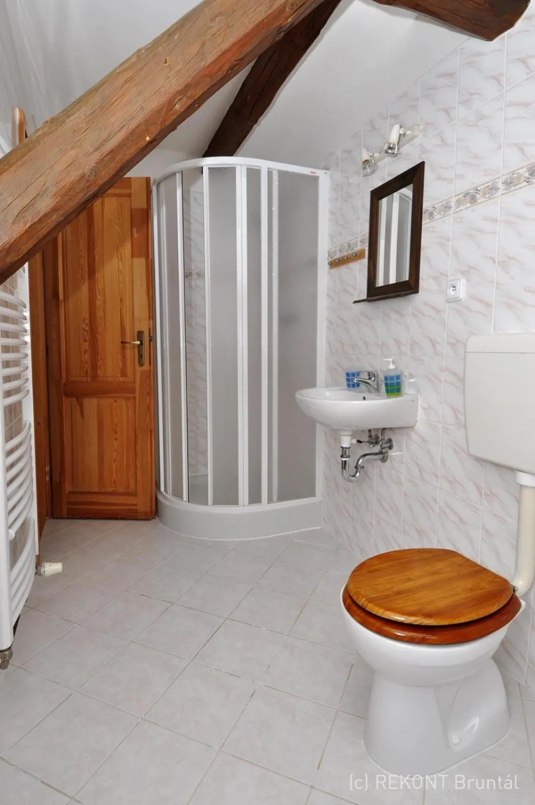 Bathroom in Penzion u Vodopádu