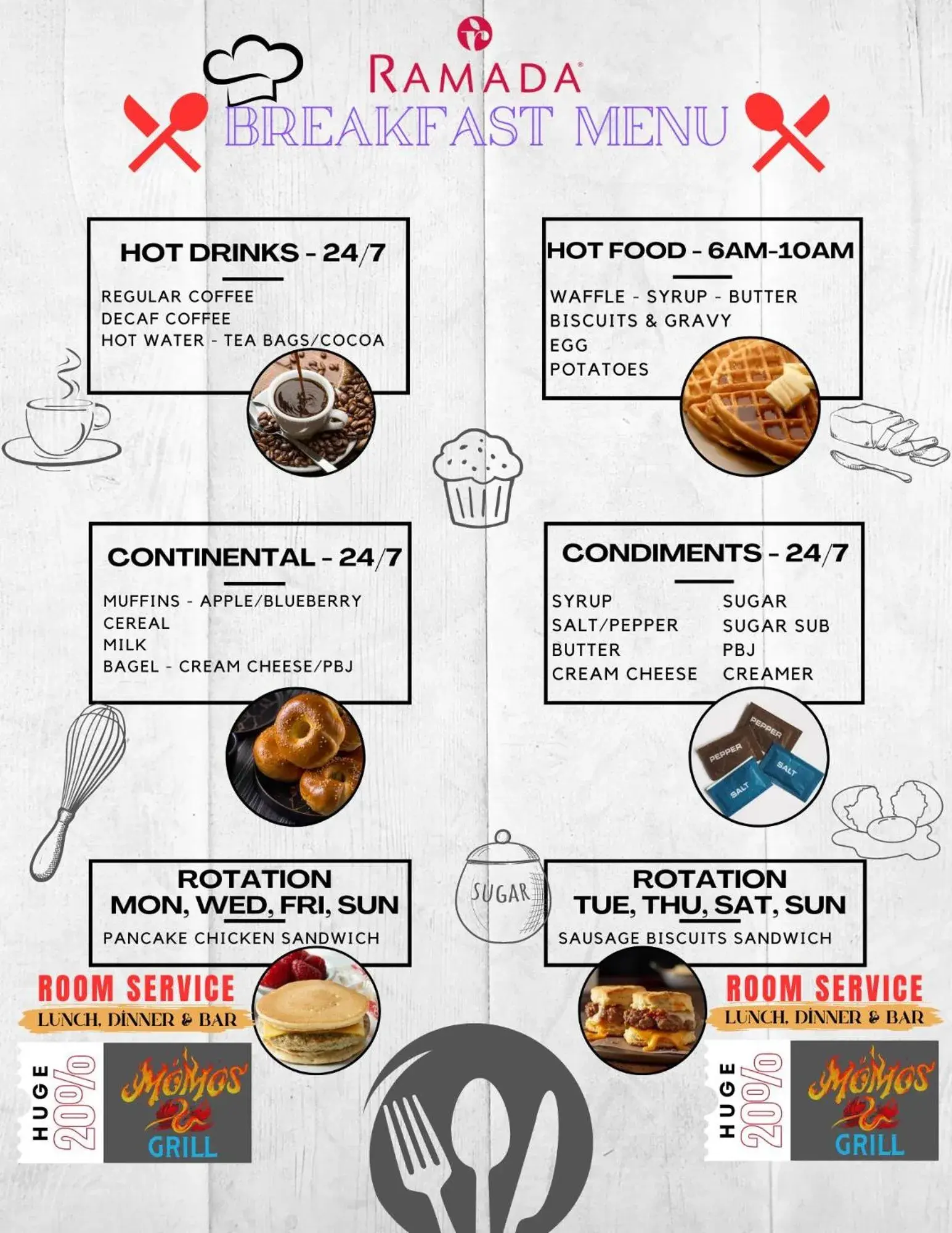 Breakfast in Ramada by Wyndham Mountain Home Breakfast in Ramada by Wyndham Mountain Home