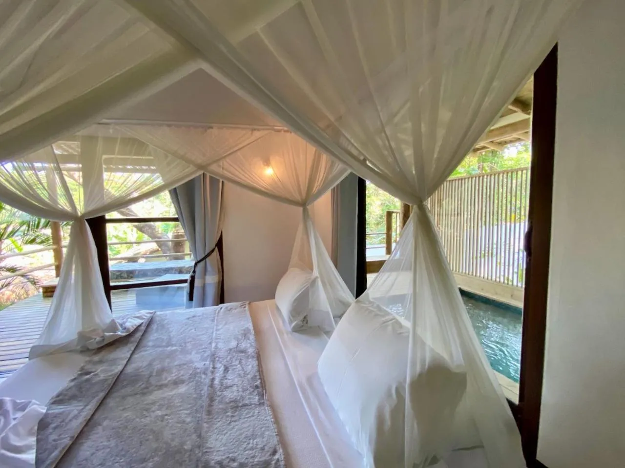 Balcony/Terrace, Bed in Soleluna Casa Pousada