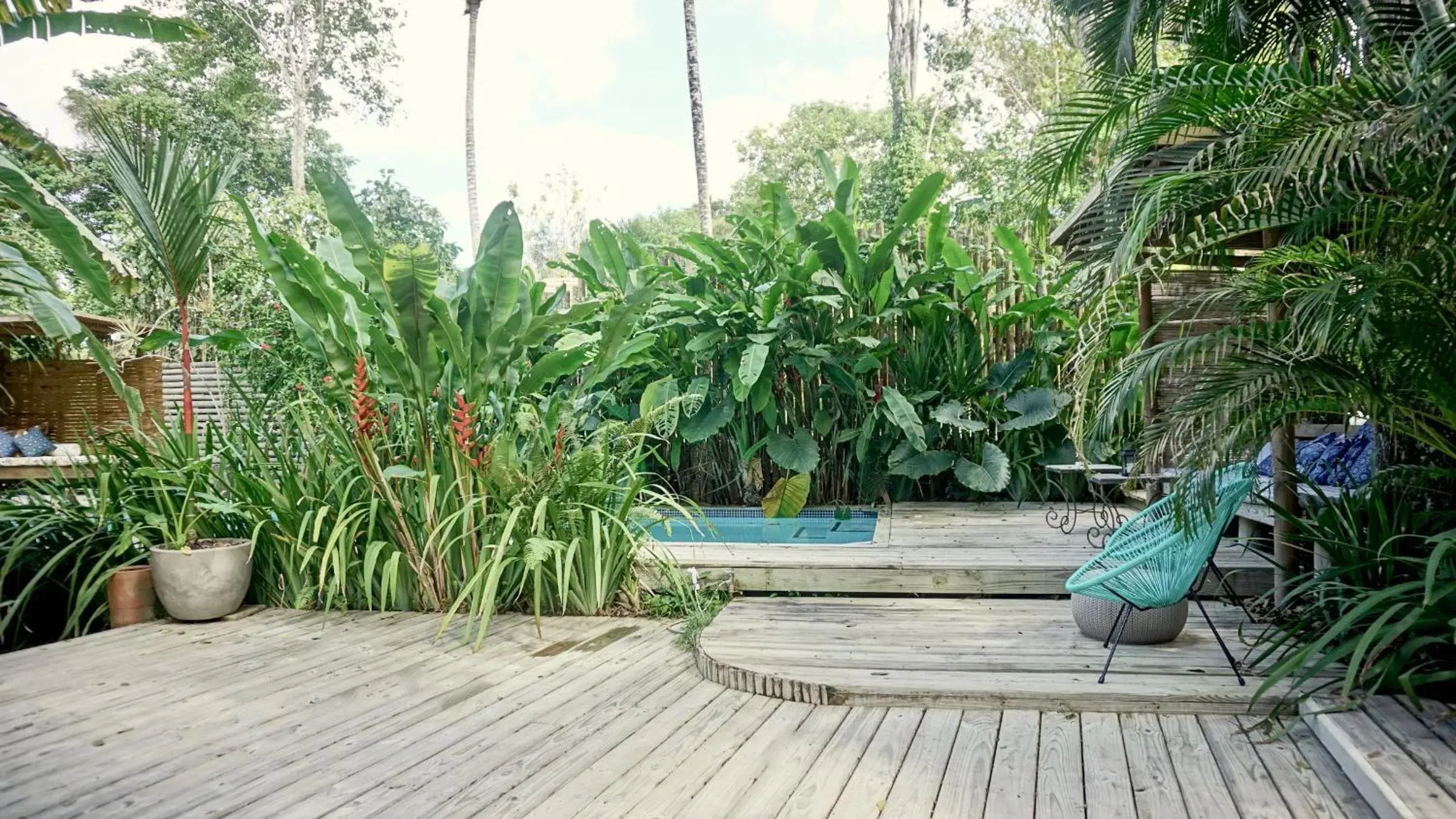 Pool view in Soleluna Casa Pousada Pool view in Soleluna Casa Pousada