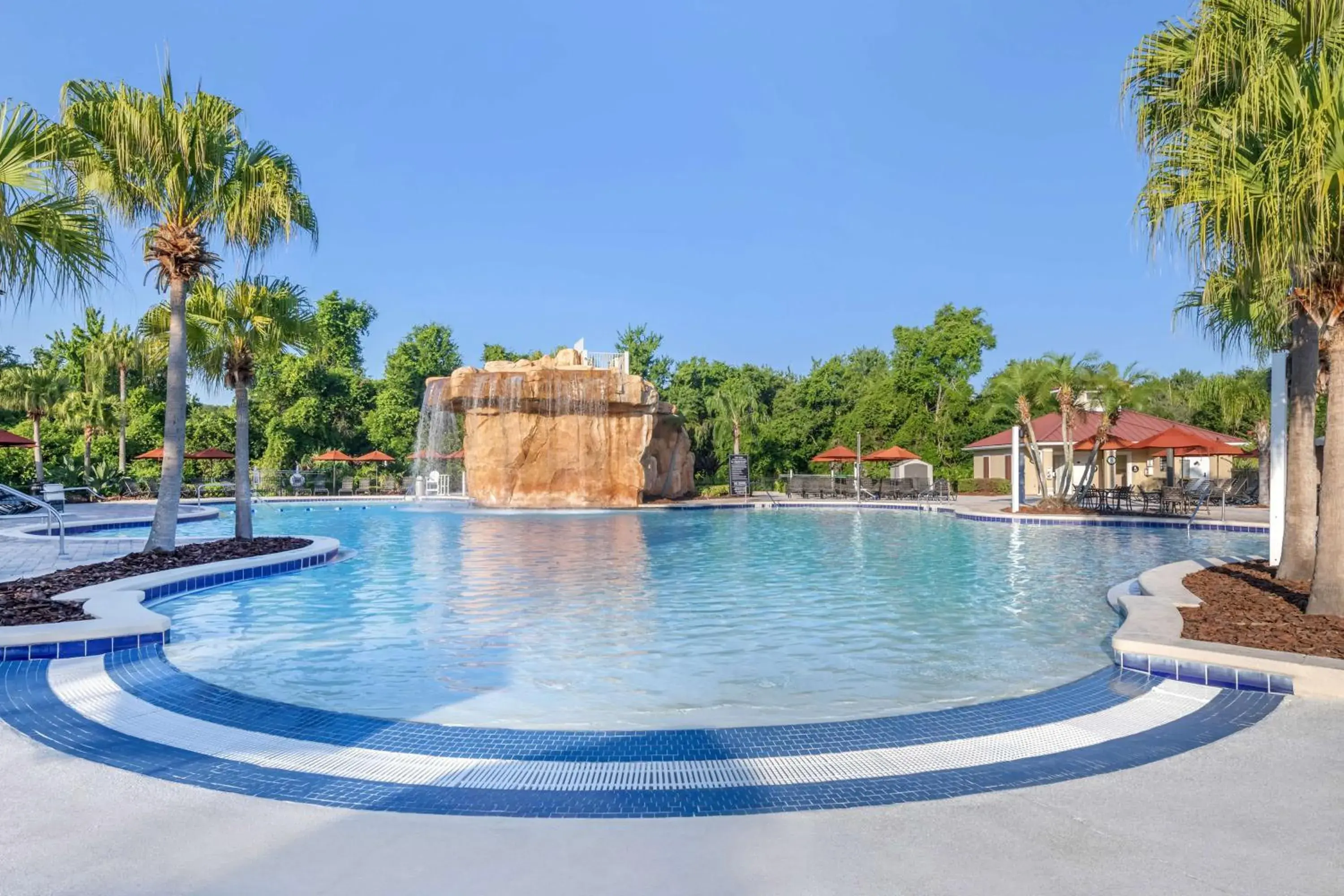 Pool view in Hilton Vacation Club Mystic Dunes Orlando Pool view in Hilton Vacation Club Mystic Dunes Orlando