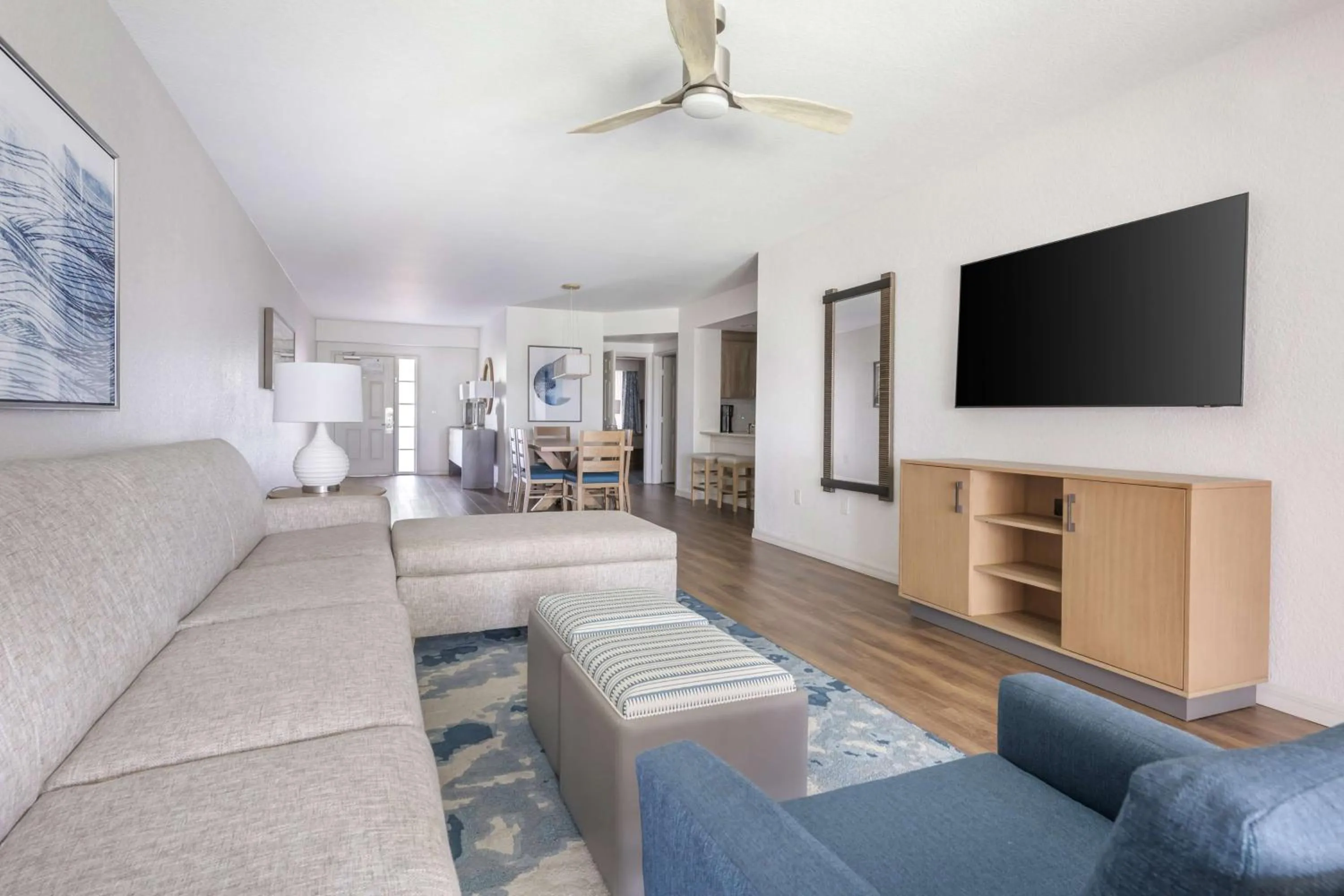 Living room in Hilton Vacation Club Mystic Dunes Orlando