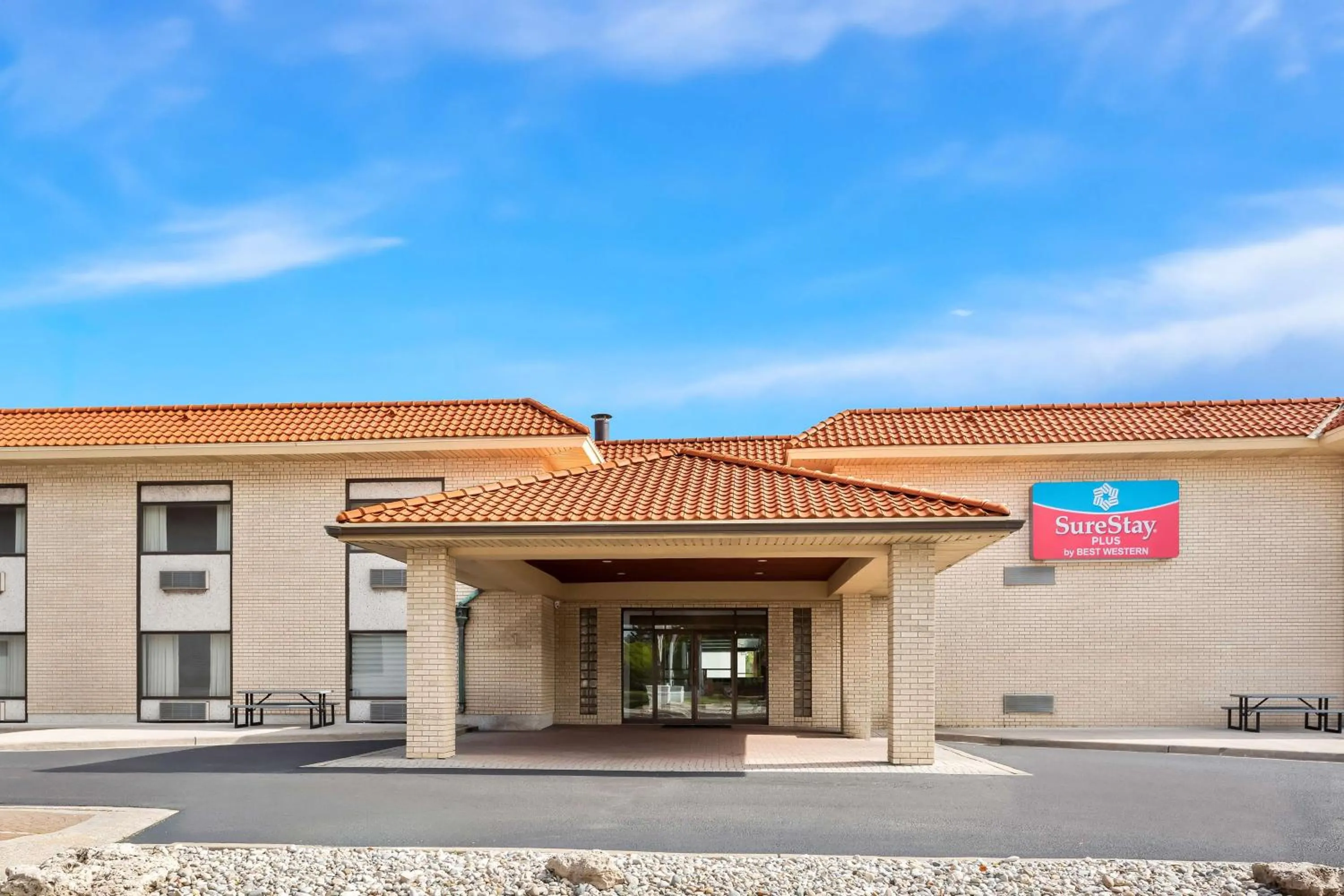 Property building in SureStay Plus by Best Western Windsor