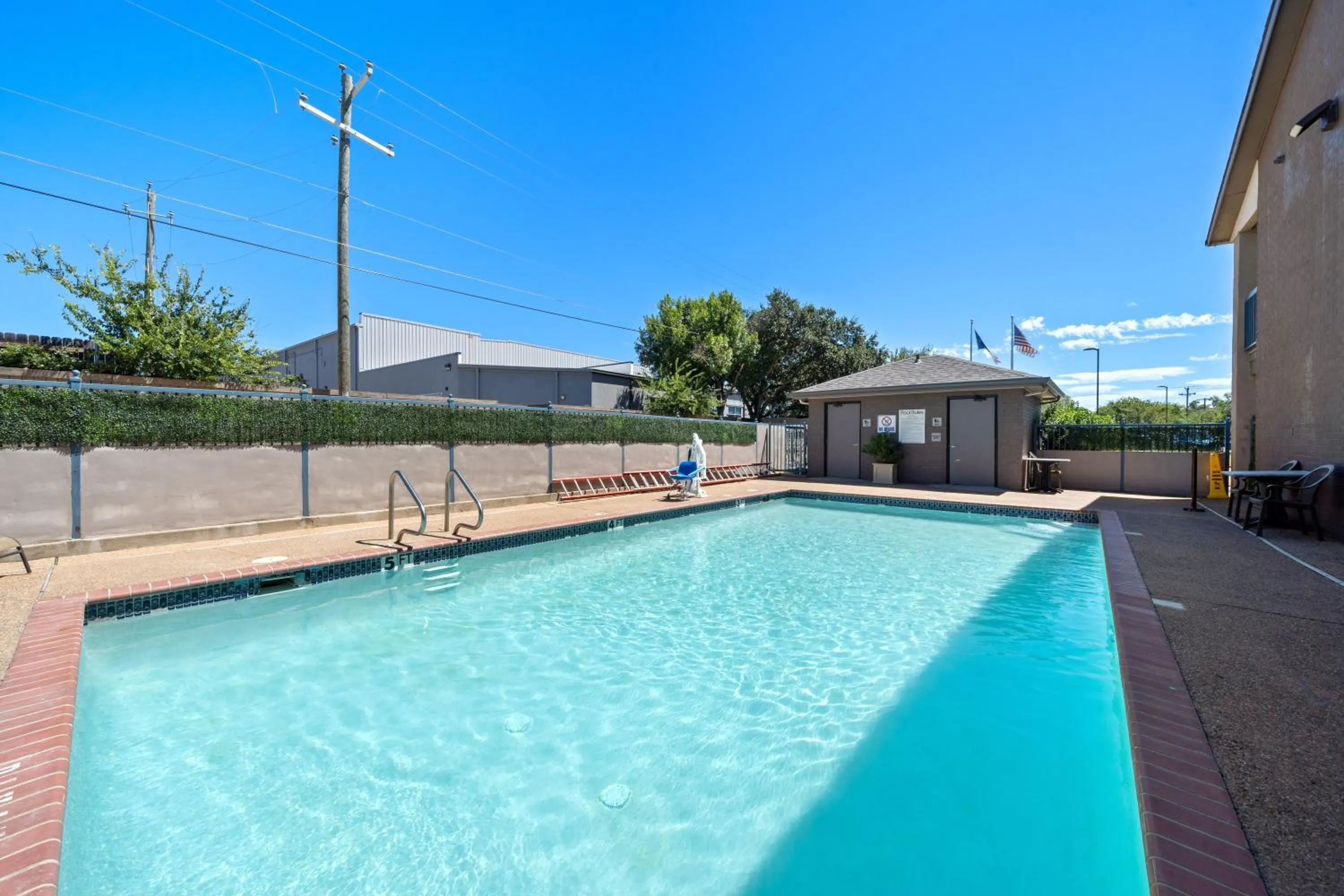 Pool view in Best Western Round Rock