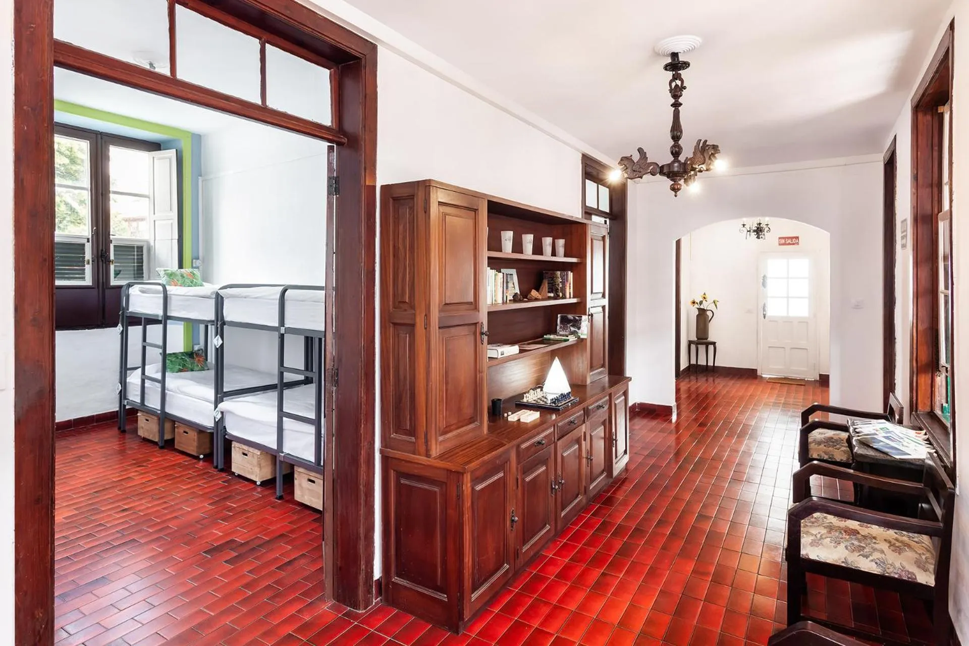 Library in Patio Hostel