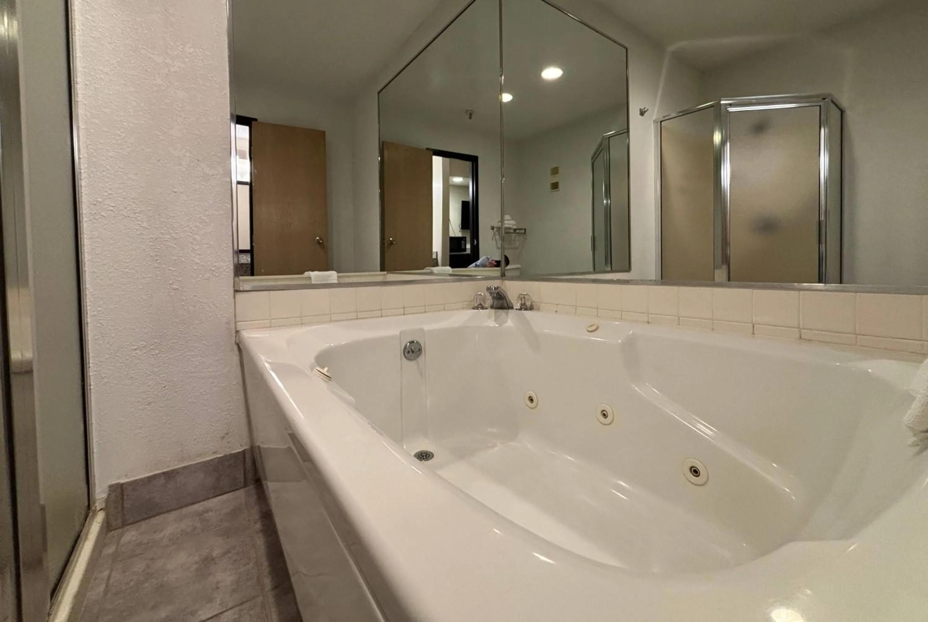 Bathroom in Super 8 by Wyndham Metropolis