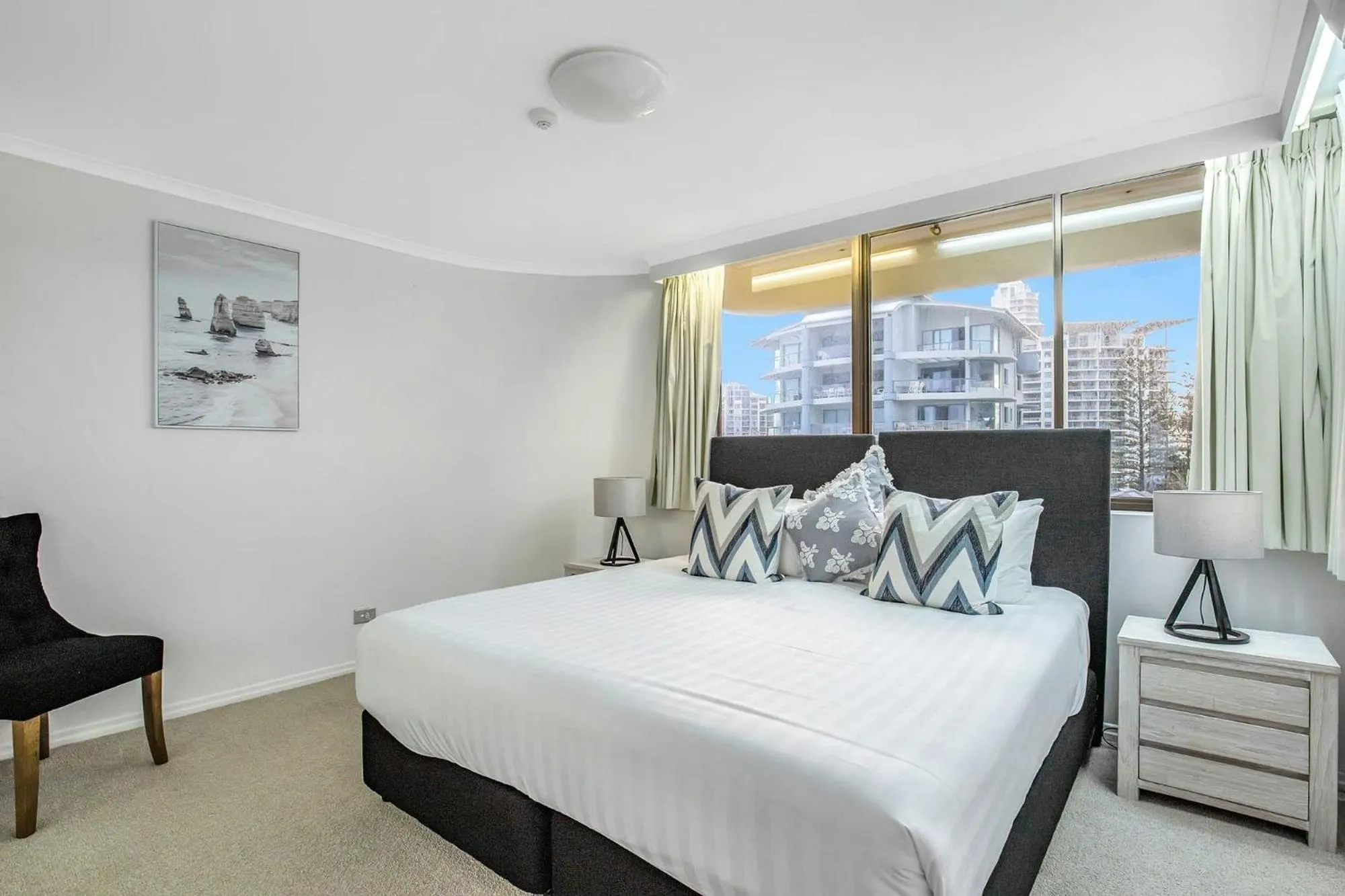 Bedroom, Bed in Dorchester On The Beach