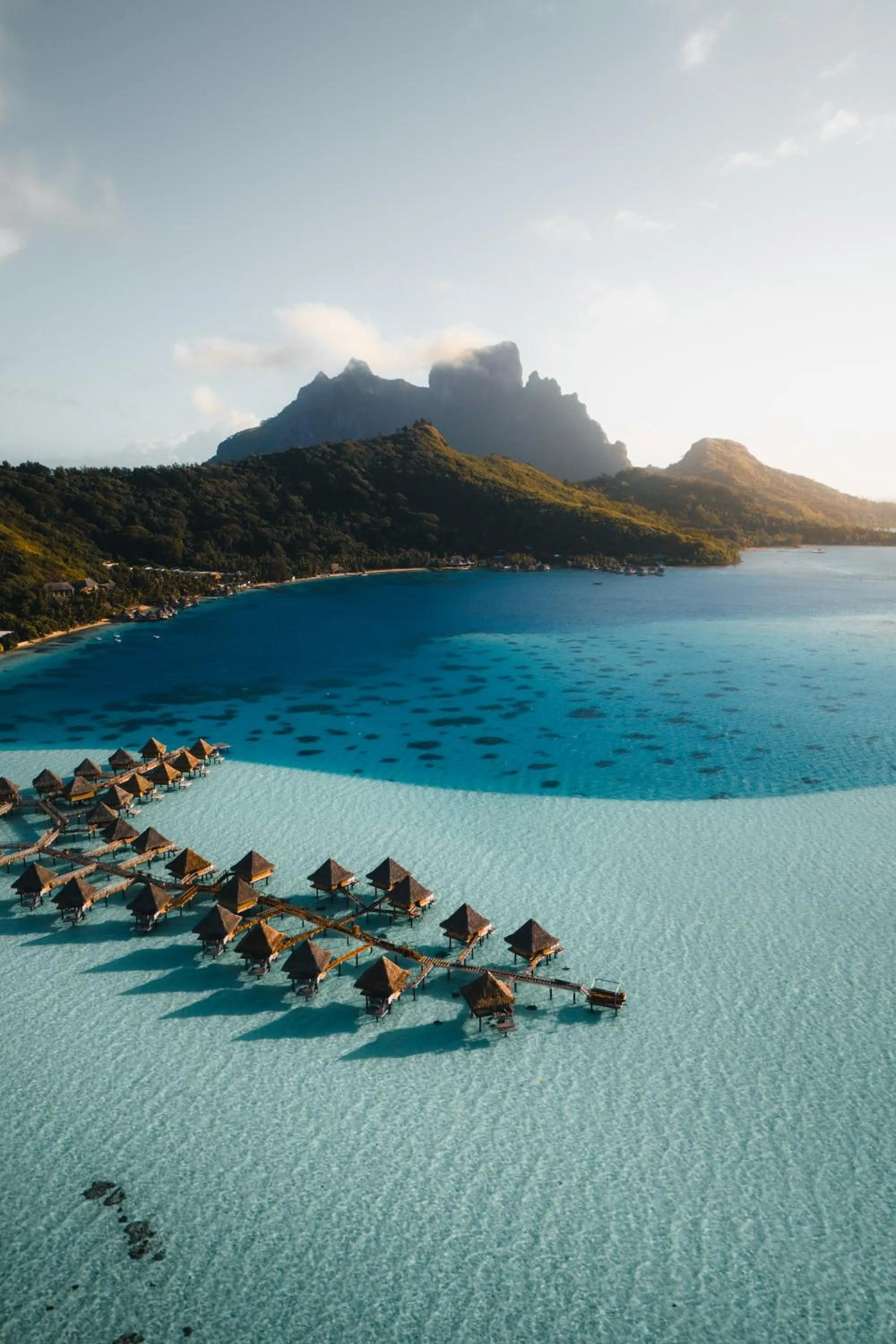 Property building in InterContinental Bora Bora Le Moana Resort by IHG