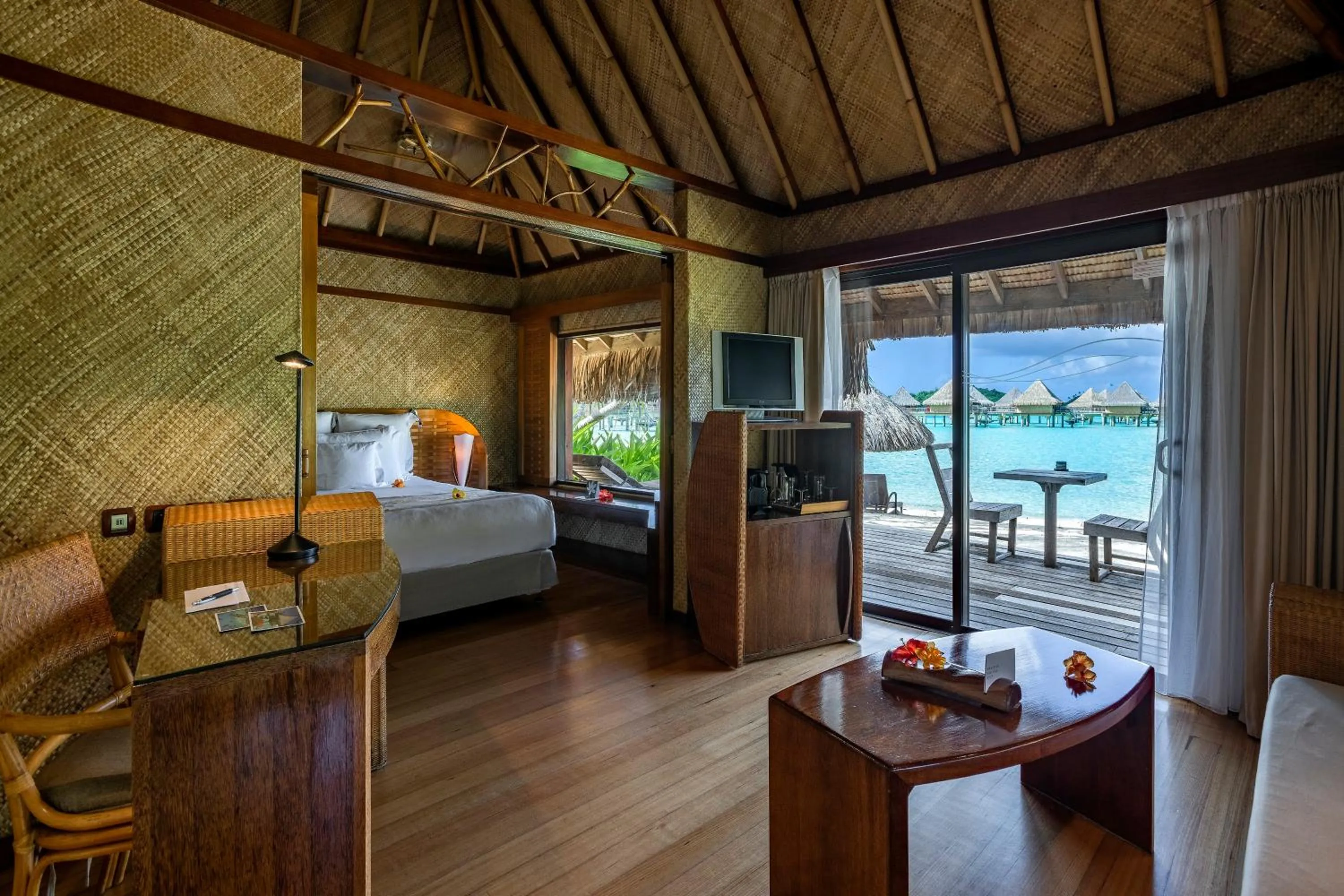 Photo of the whole room, Bed in InterContinental Bora Bora Le Moana Resort by IHG