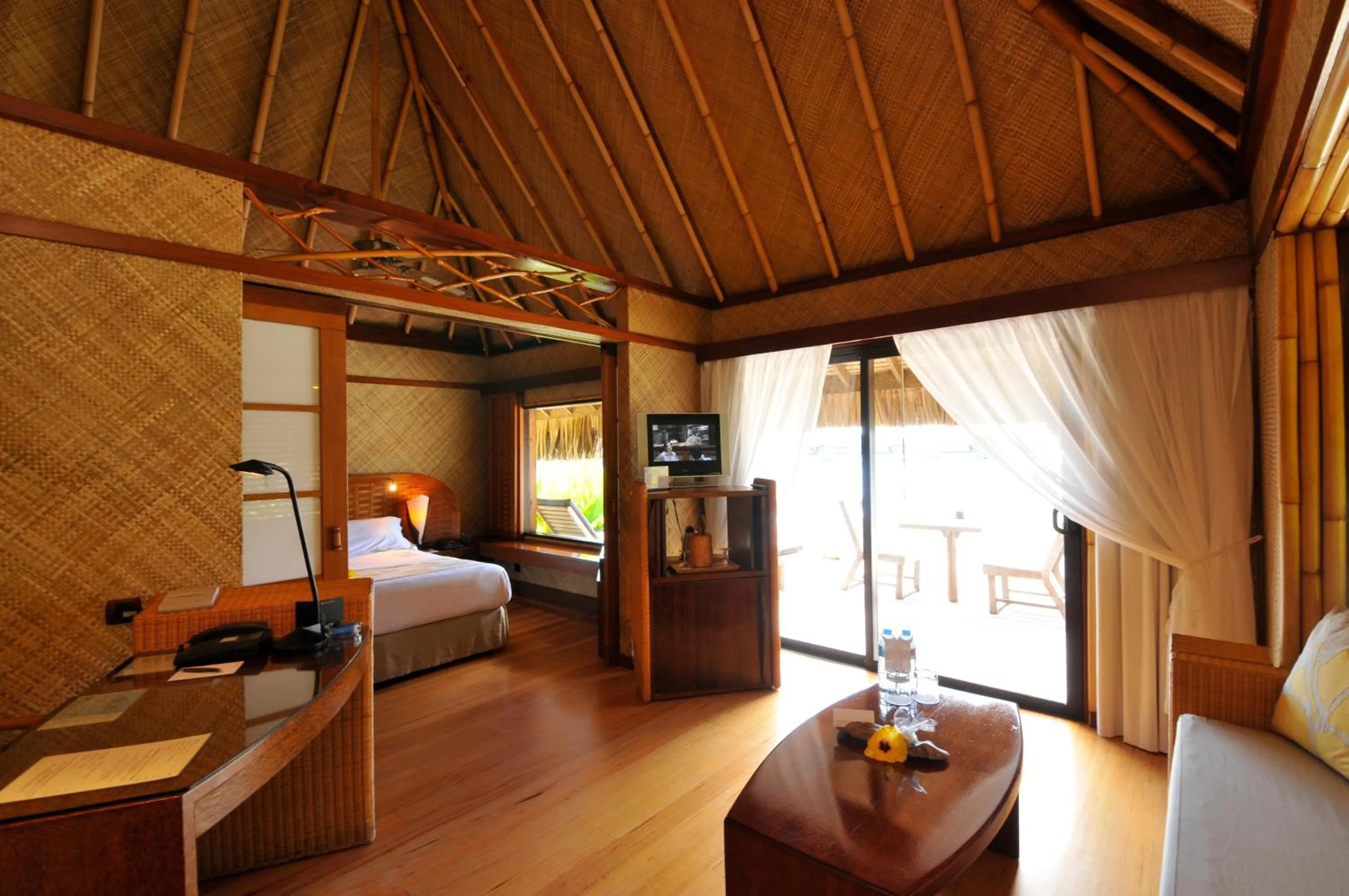 Photo of the whole room, Bed in InterContinental Bora Bora Le Moana Resort by IHG