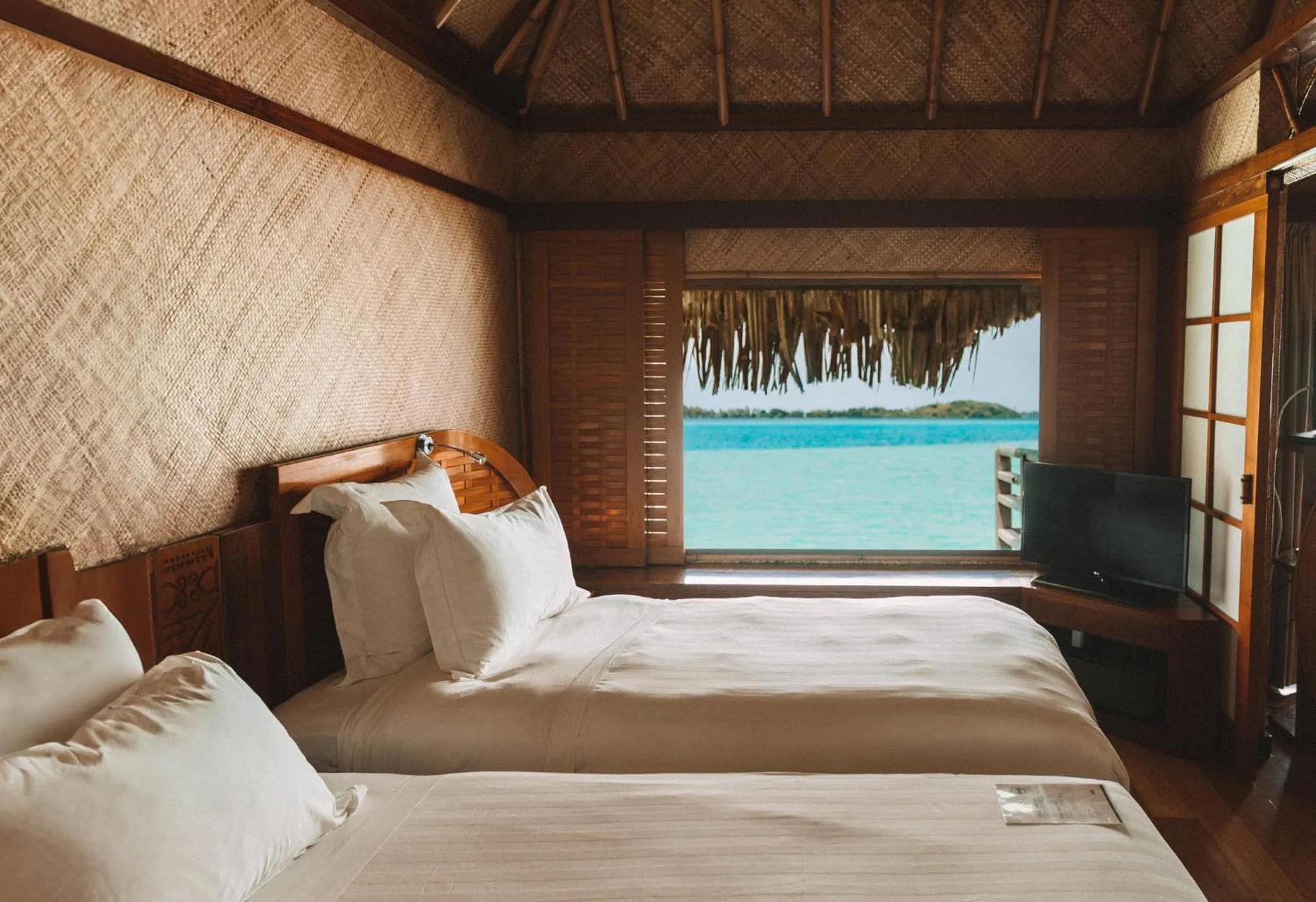 Photo of the whole room, Bed in InterContinental Bora Bora Le Moana Resort by IHG