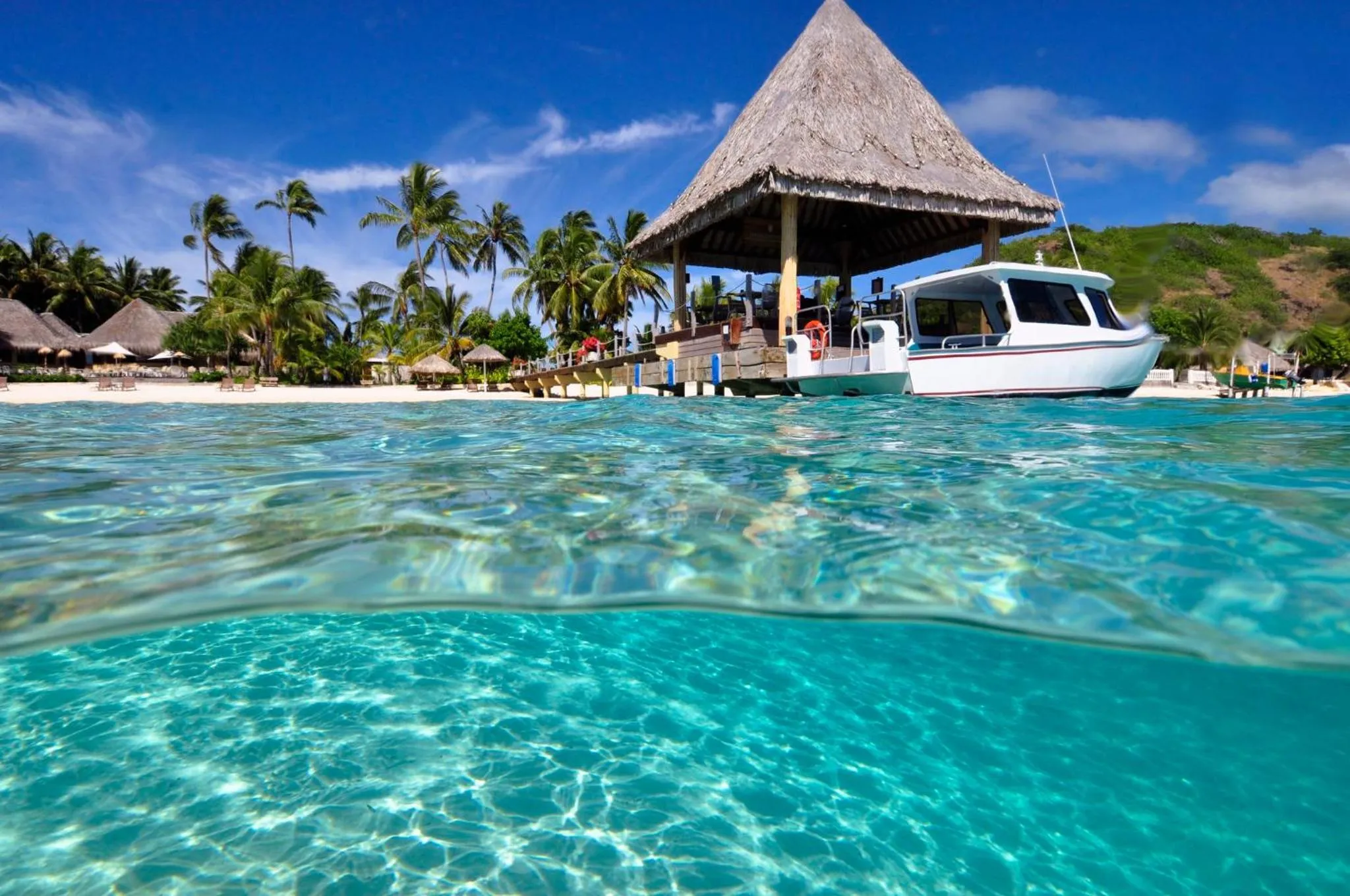 Property building in InterContinental Bora Bora Le Moana Resort by IHG