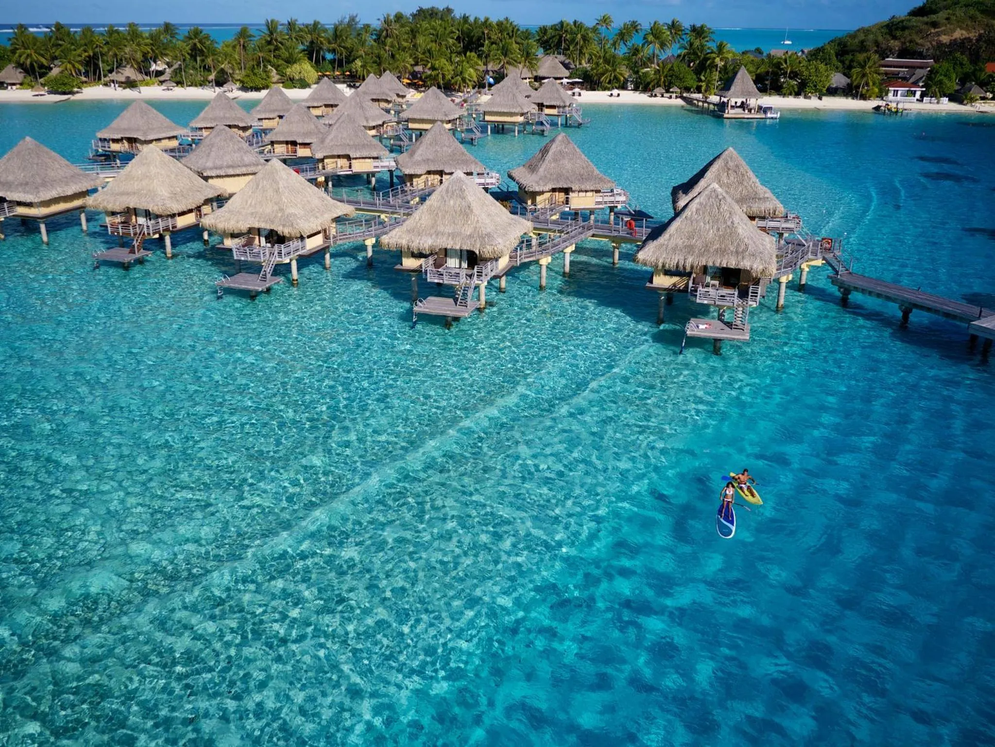 Property building in InterContinental Bora Bora Le Moana Resort by IHG