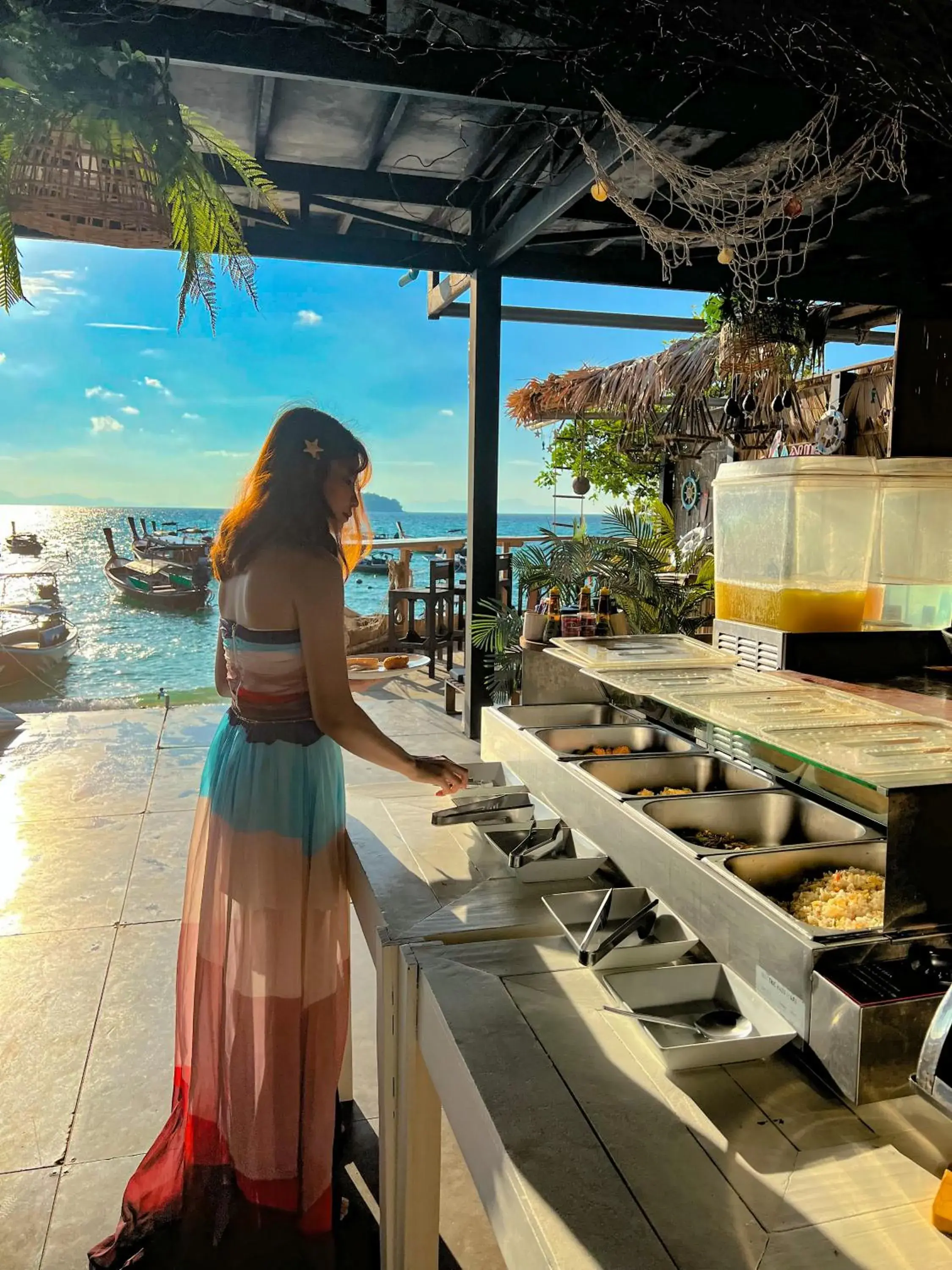 Breakfast in Lipe Power Beach Resort Breakfast in Lipe Power Beach Resort