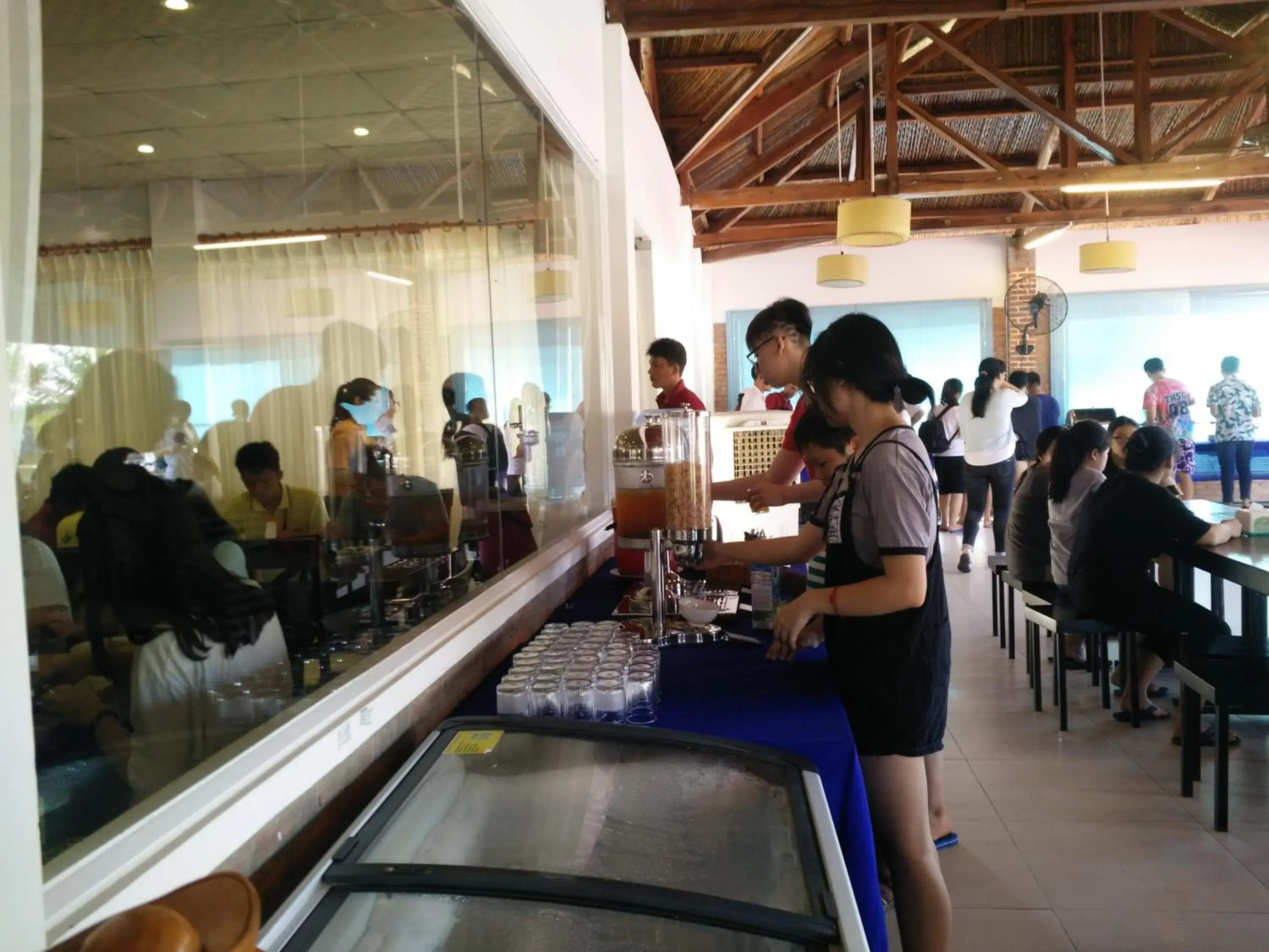 Asian breakfast in Suoi Hong Resort Asian breakfast in Suoi Hong Resort