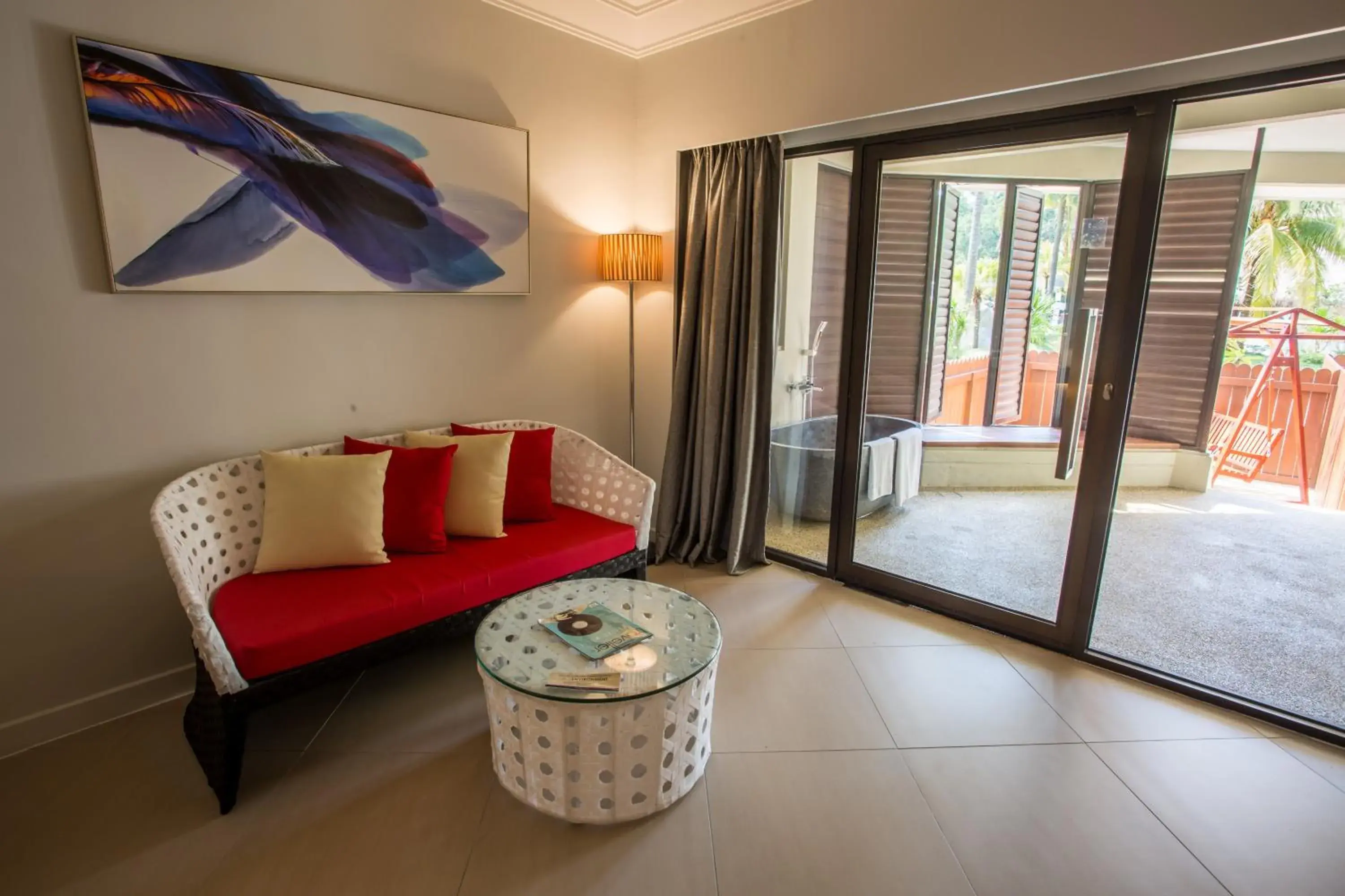 Living room in Sand & Sandals Desaru Beach Resort & Spa Living room in Sand & Sandals Desaru Beach Resort & Spa