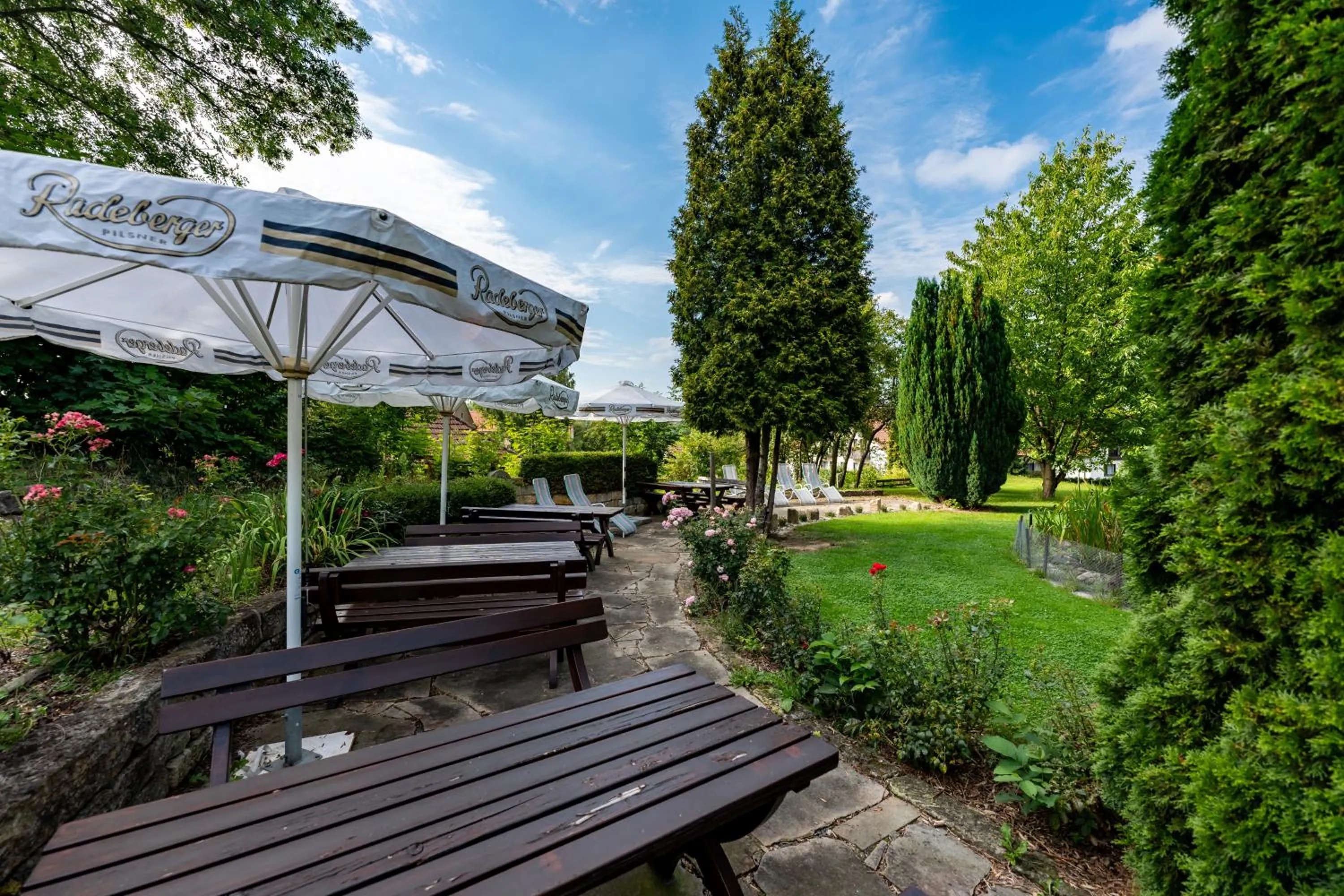Garden in Hotel Zur Post
