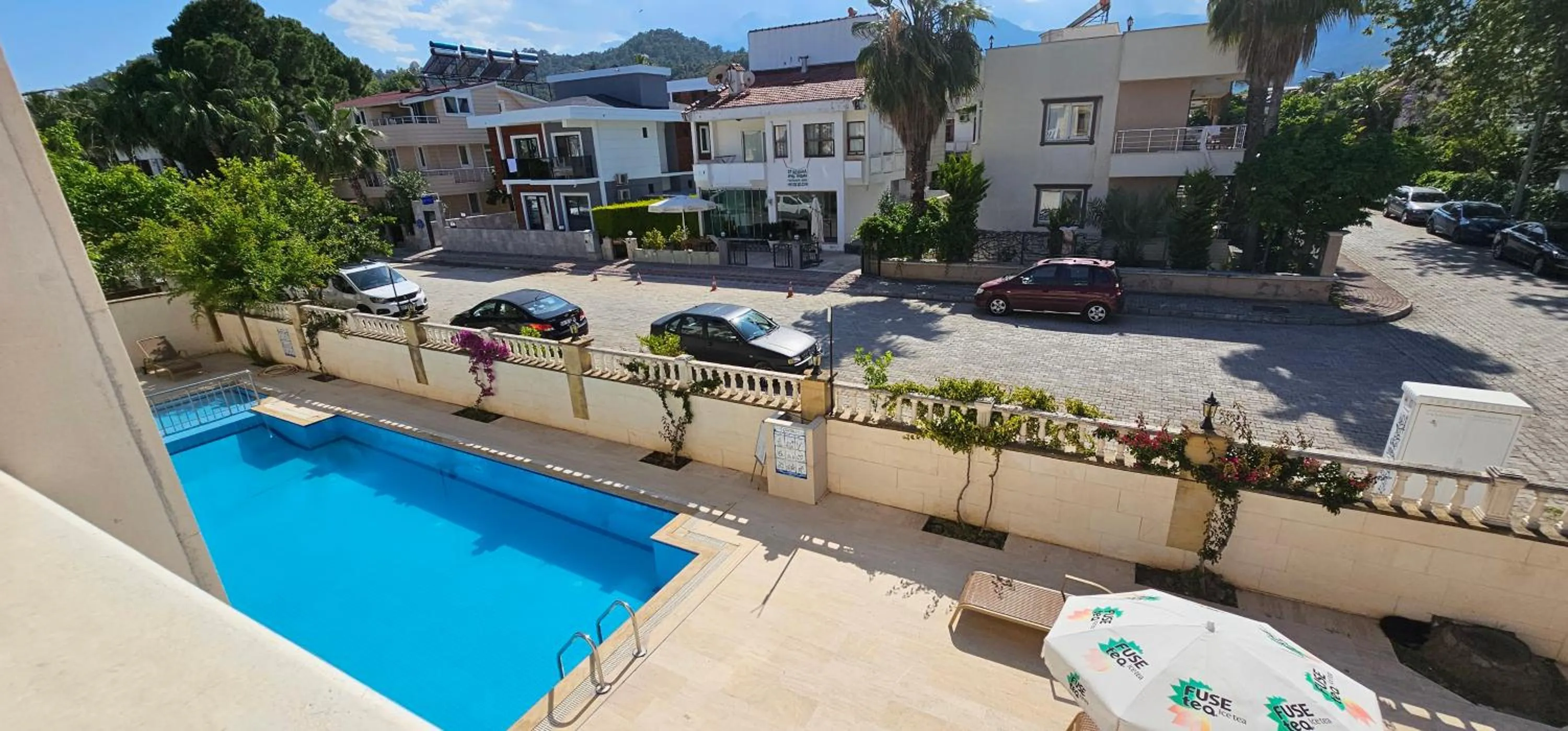 Pool view in Dinara Apart Hotel