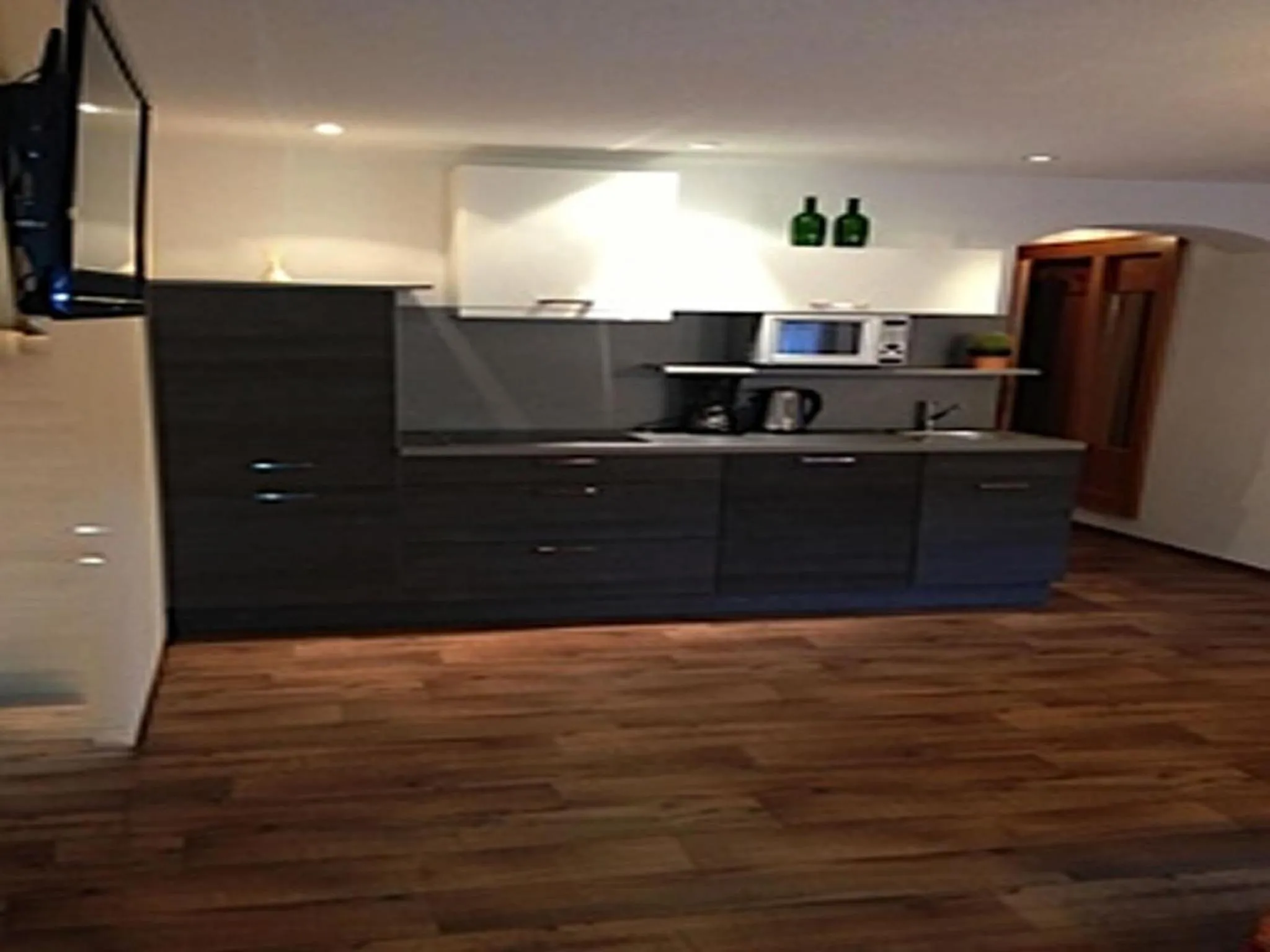 Kitchen or kitchenette in Appartements Gästehaus Schrott
