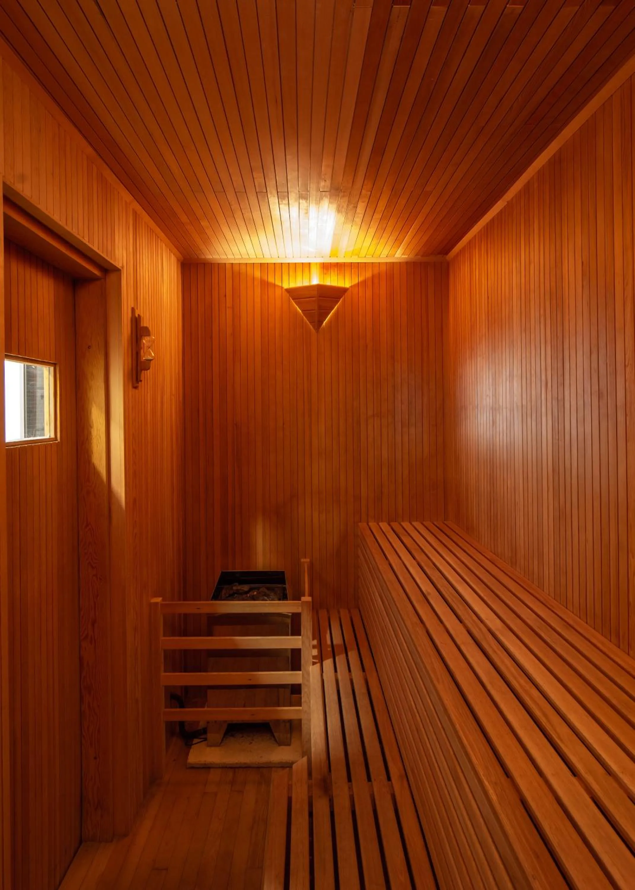 Sauna in Destino Sur Hotel & Spa de Montaña