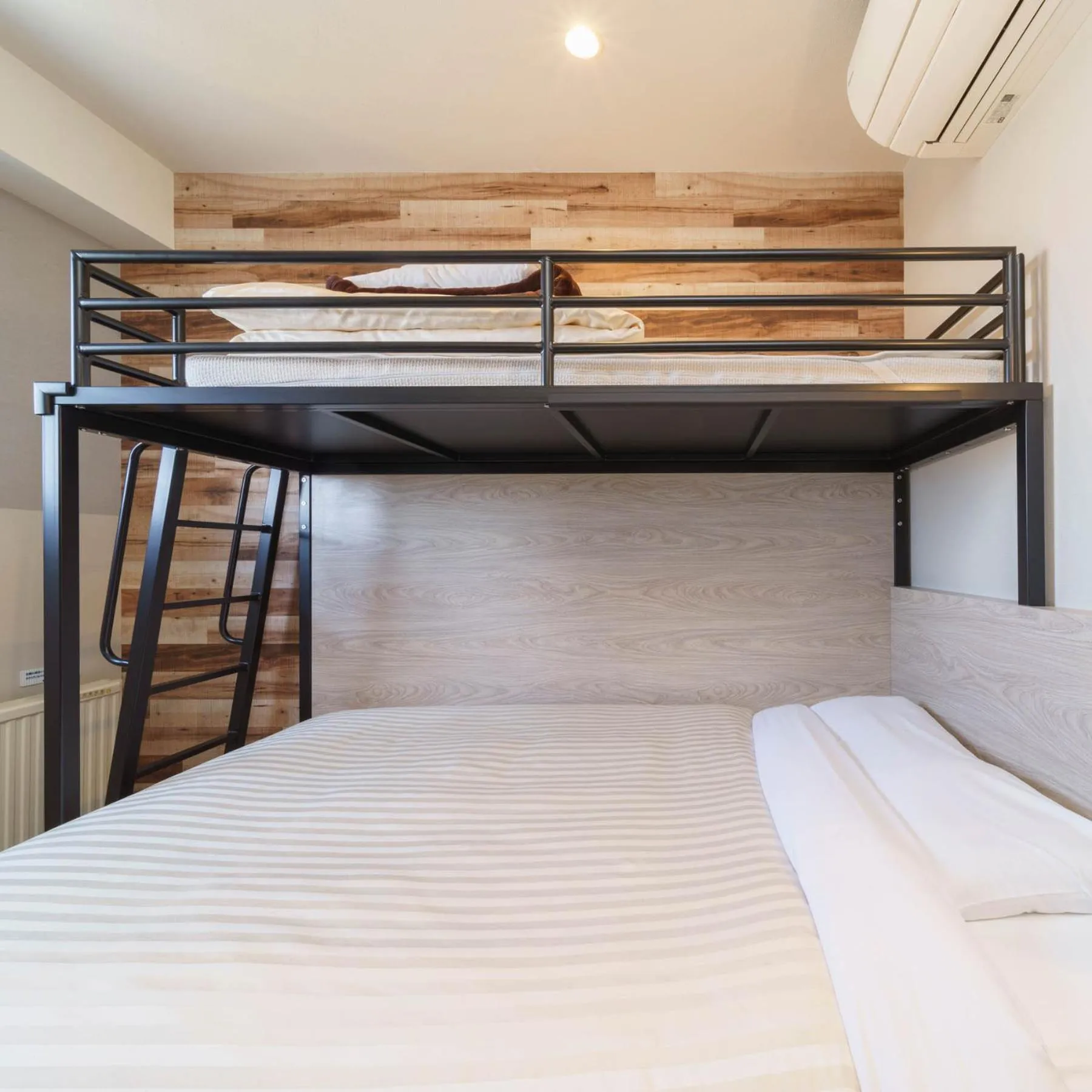 Bed in Super Hotel Kushiro Kurogane