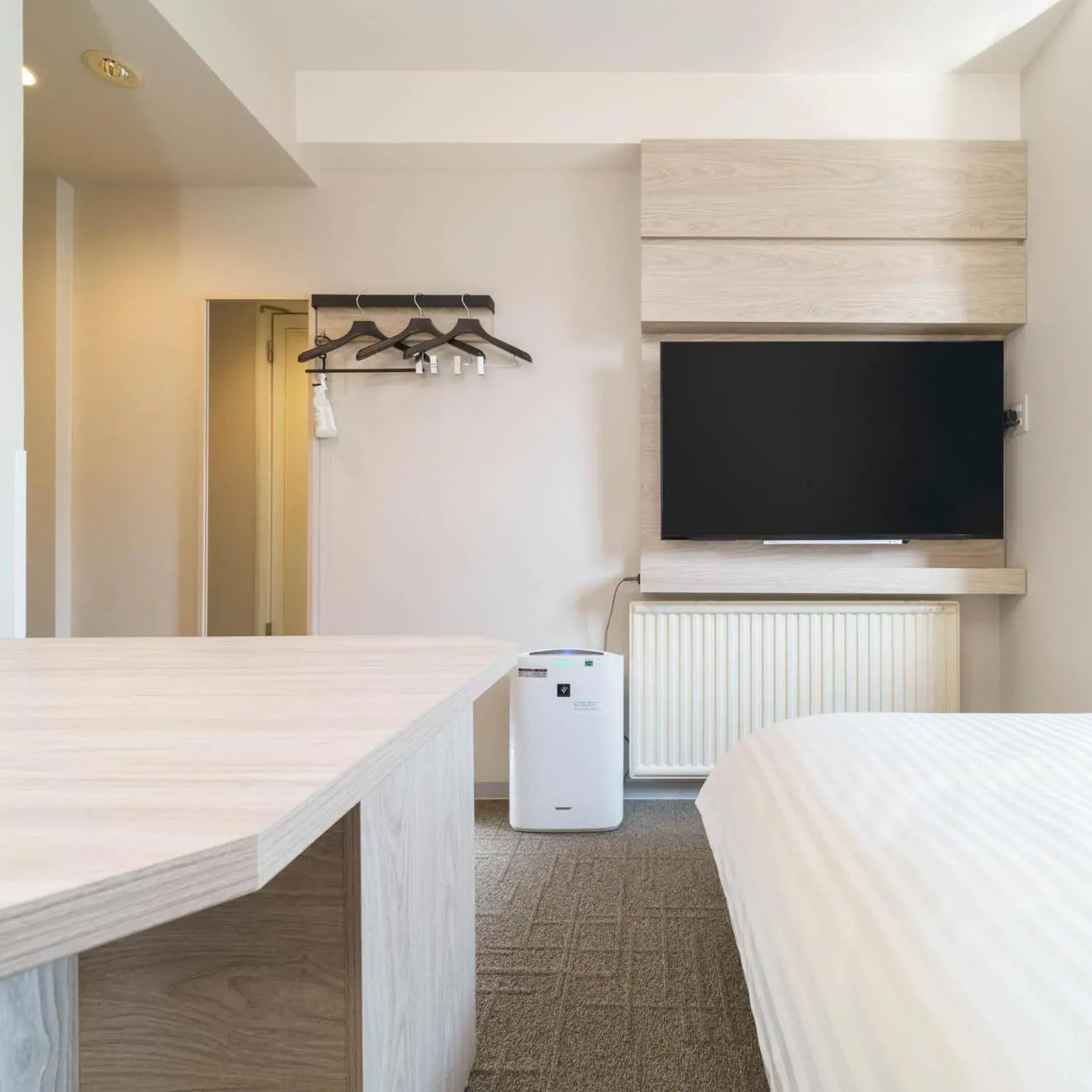 Bed in Super Hotel Kushiro Kurogane Bed in Super Hotel Kushiro Kurogane