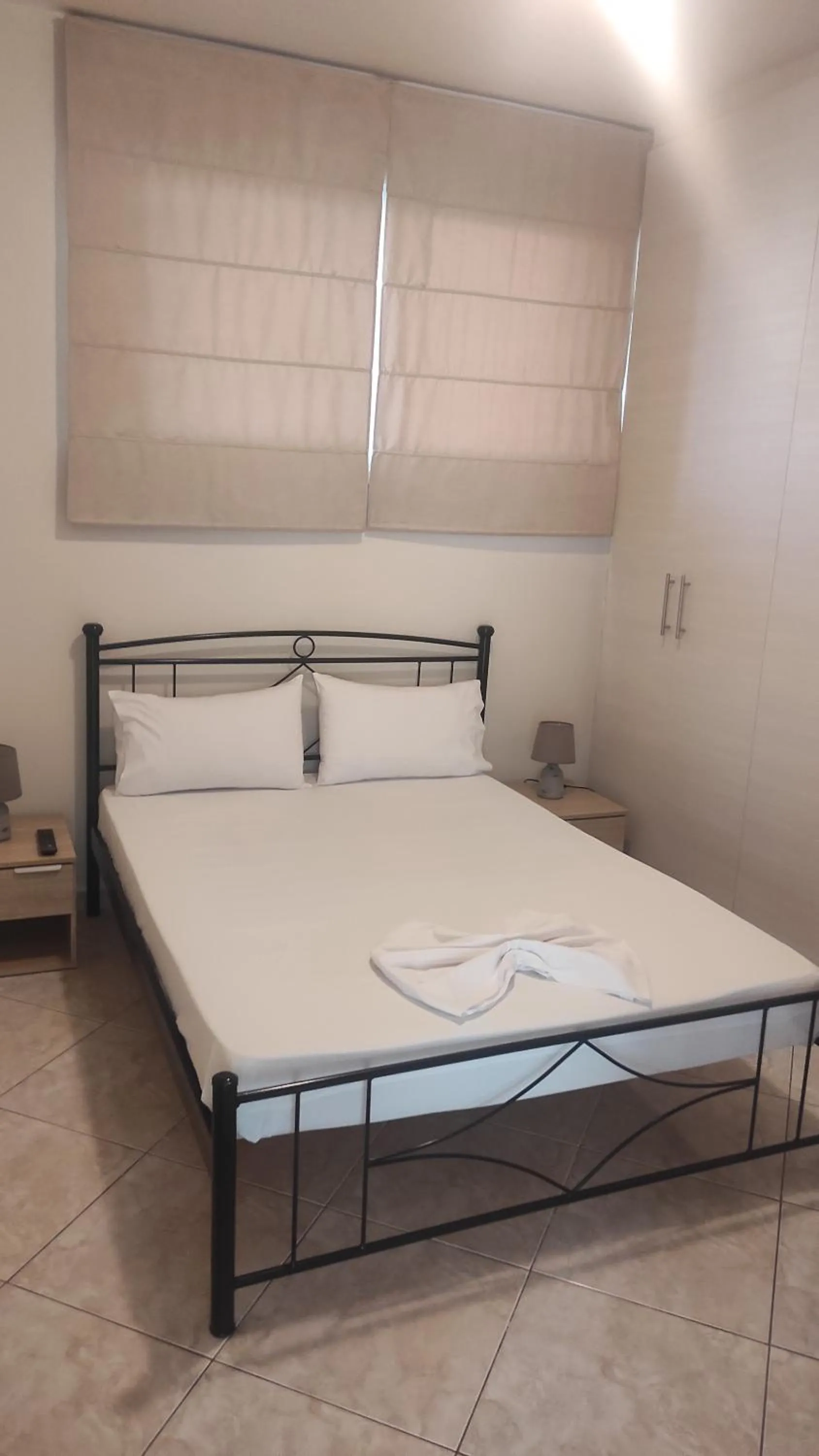 Bed in Agriomata Vergas Apartments