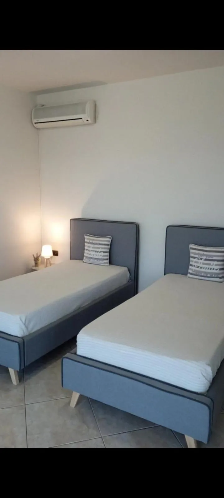 Bed in Agriomata Vergas Apartments