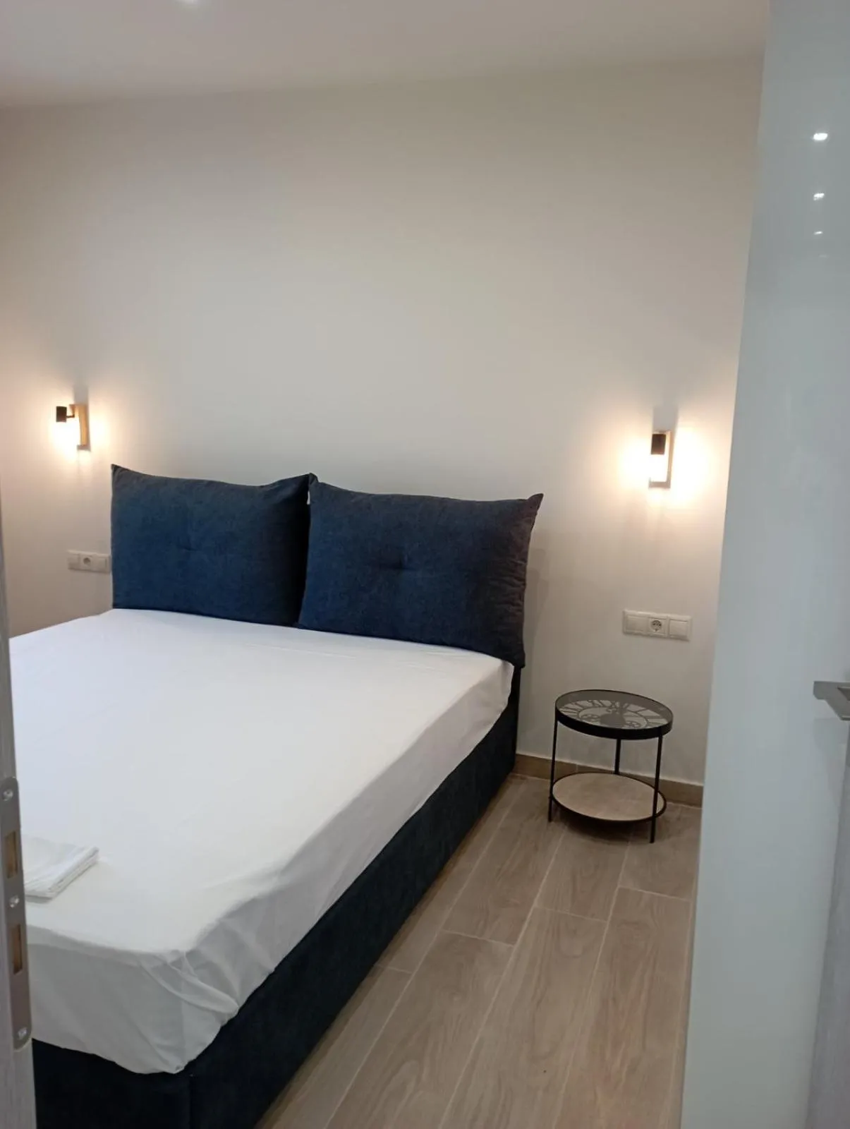 Bed in Agriomata Vergas Apartments