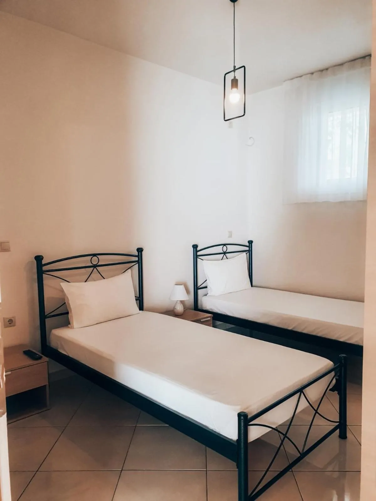 Bed in Agriomata Vergas Apartments