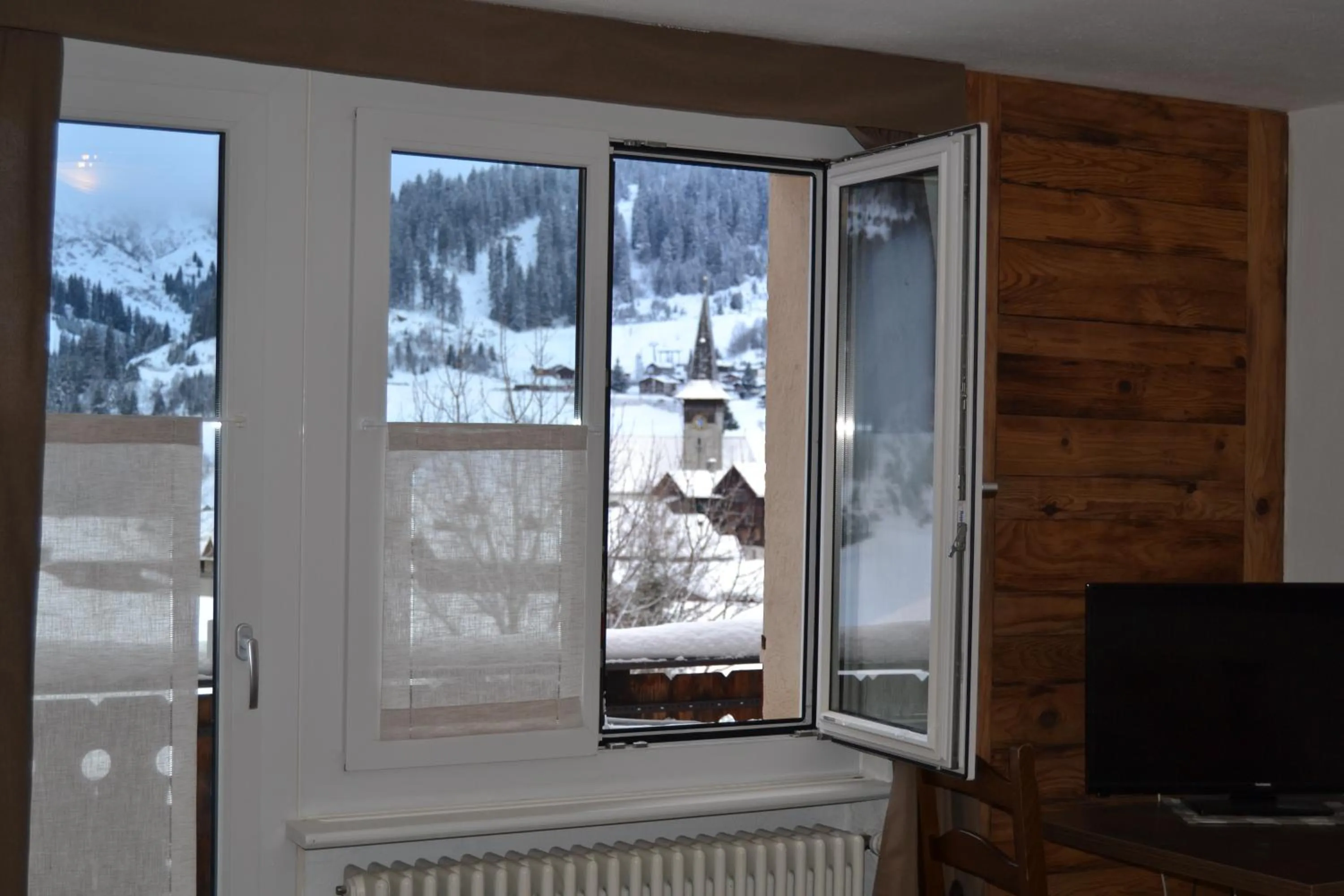 Winter in Mountain Lodge Sedrun