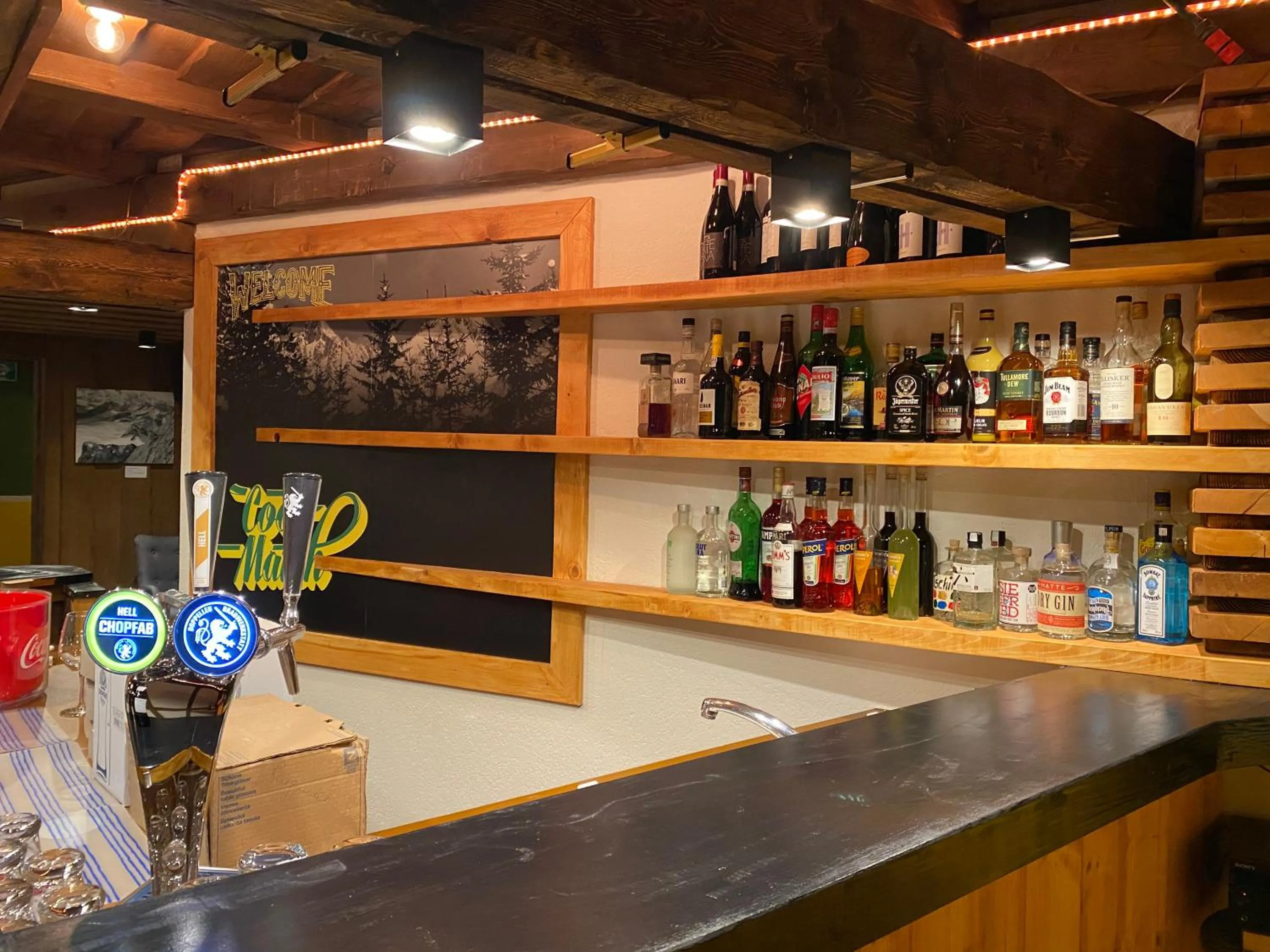 Lounge or bar in Mountain Lodge Sedrun