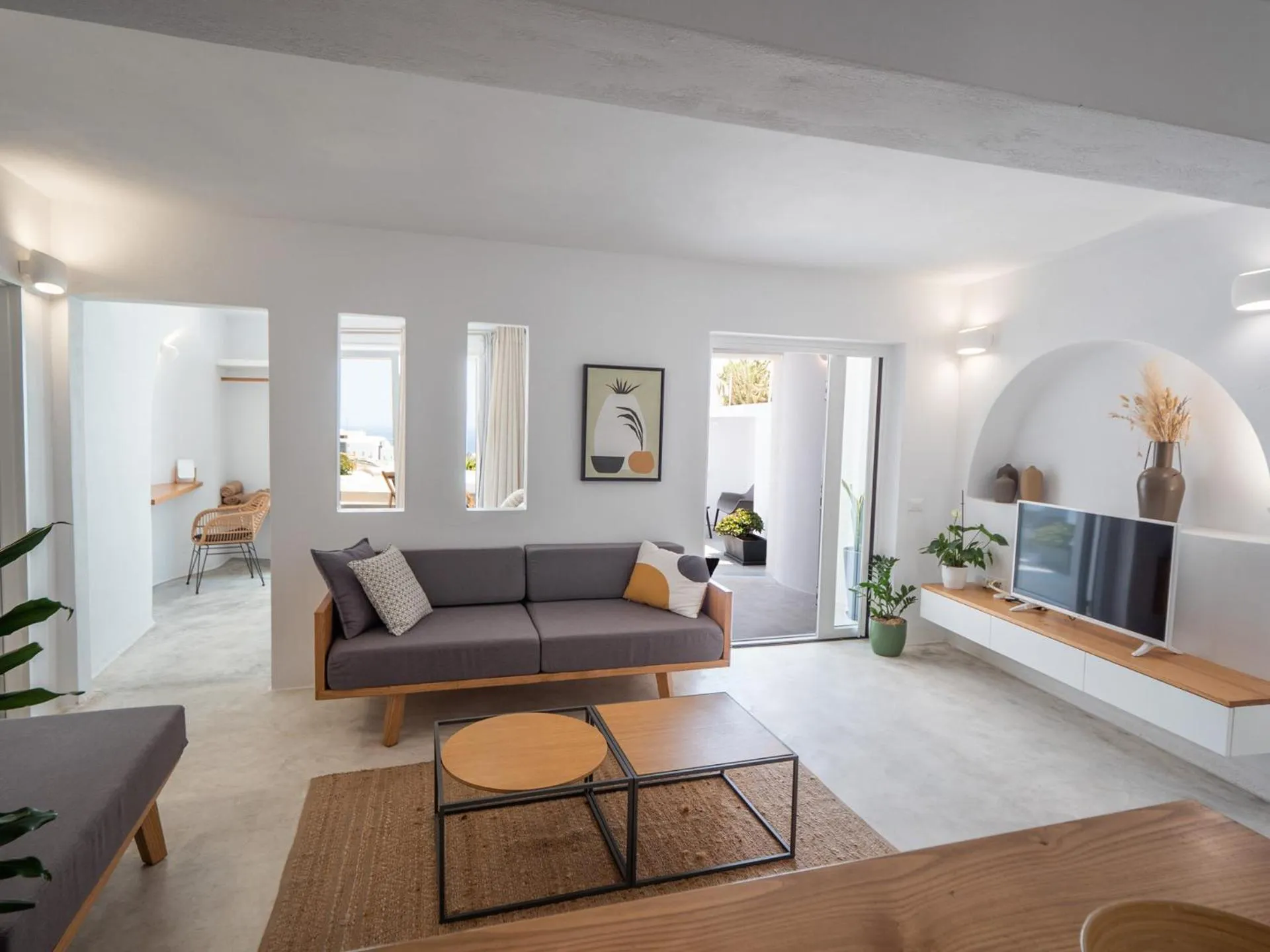 Seating area in Valery Suites